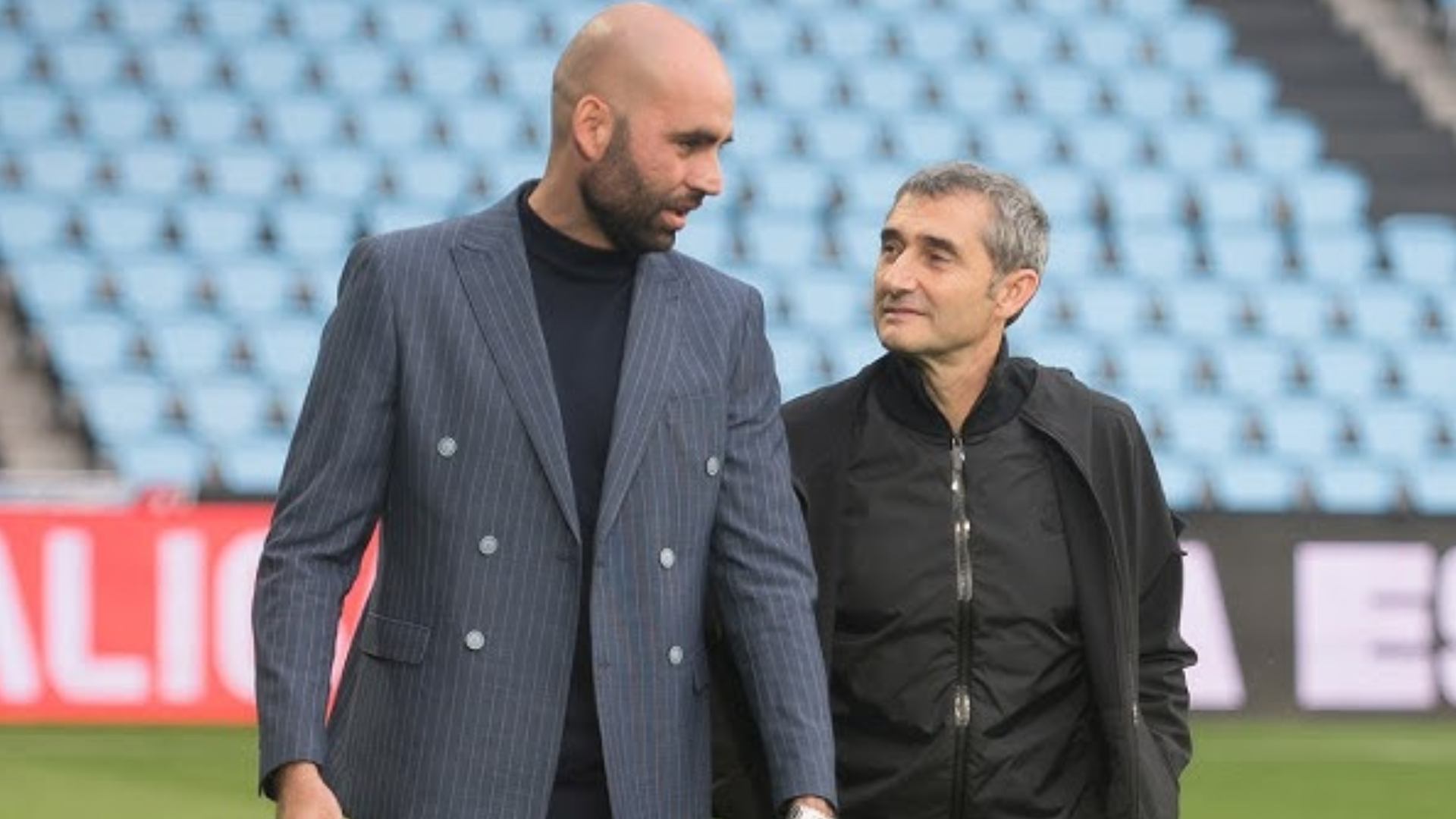 Claudio Giráldez y Ernesto Valverde Claudio Giráldez y Ernesto Valverde