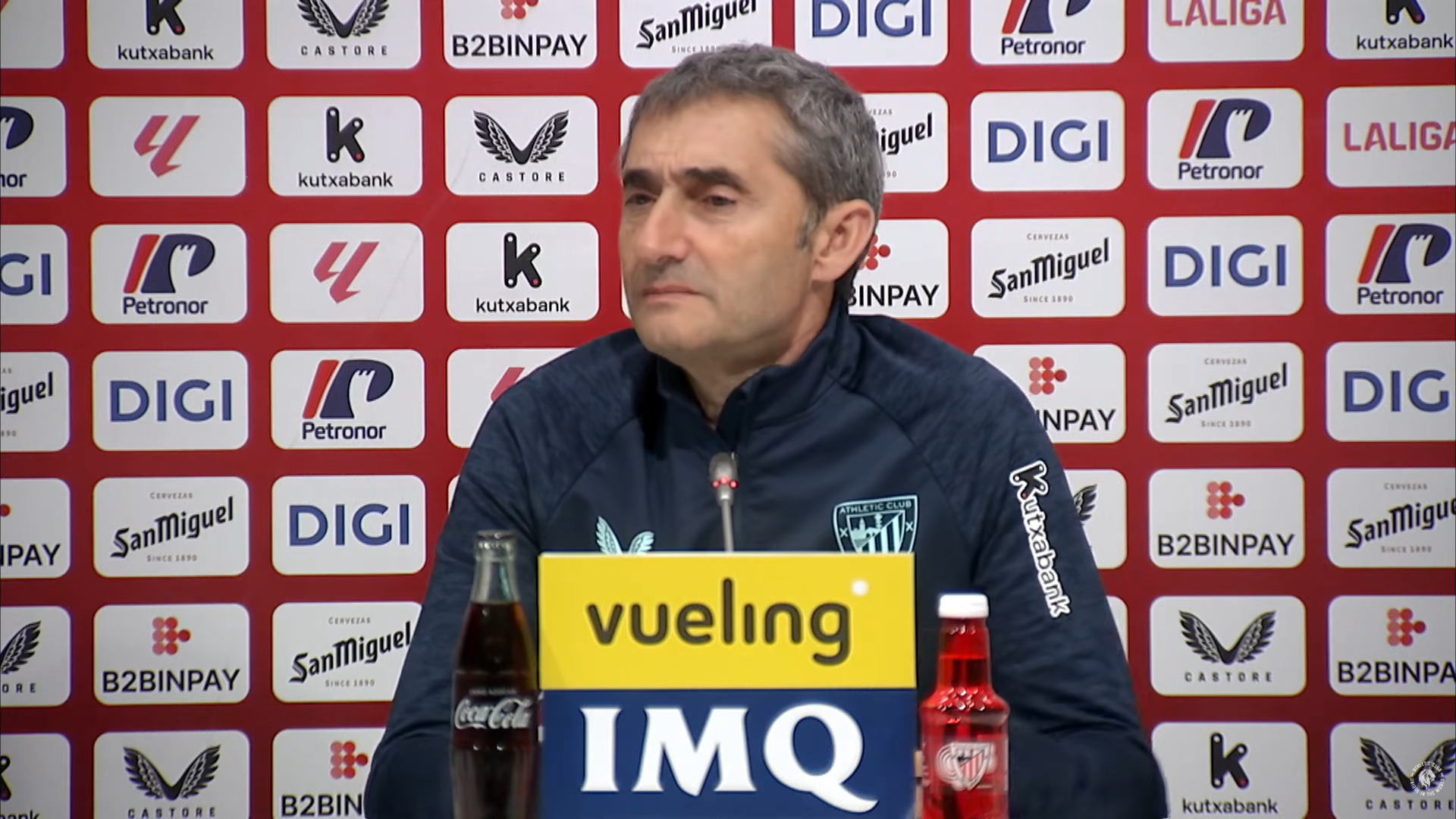 Ernesto Valverde, en sala de prensa Ernesto Valverde, en sala de prensa