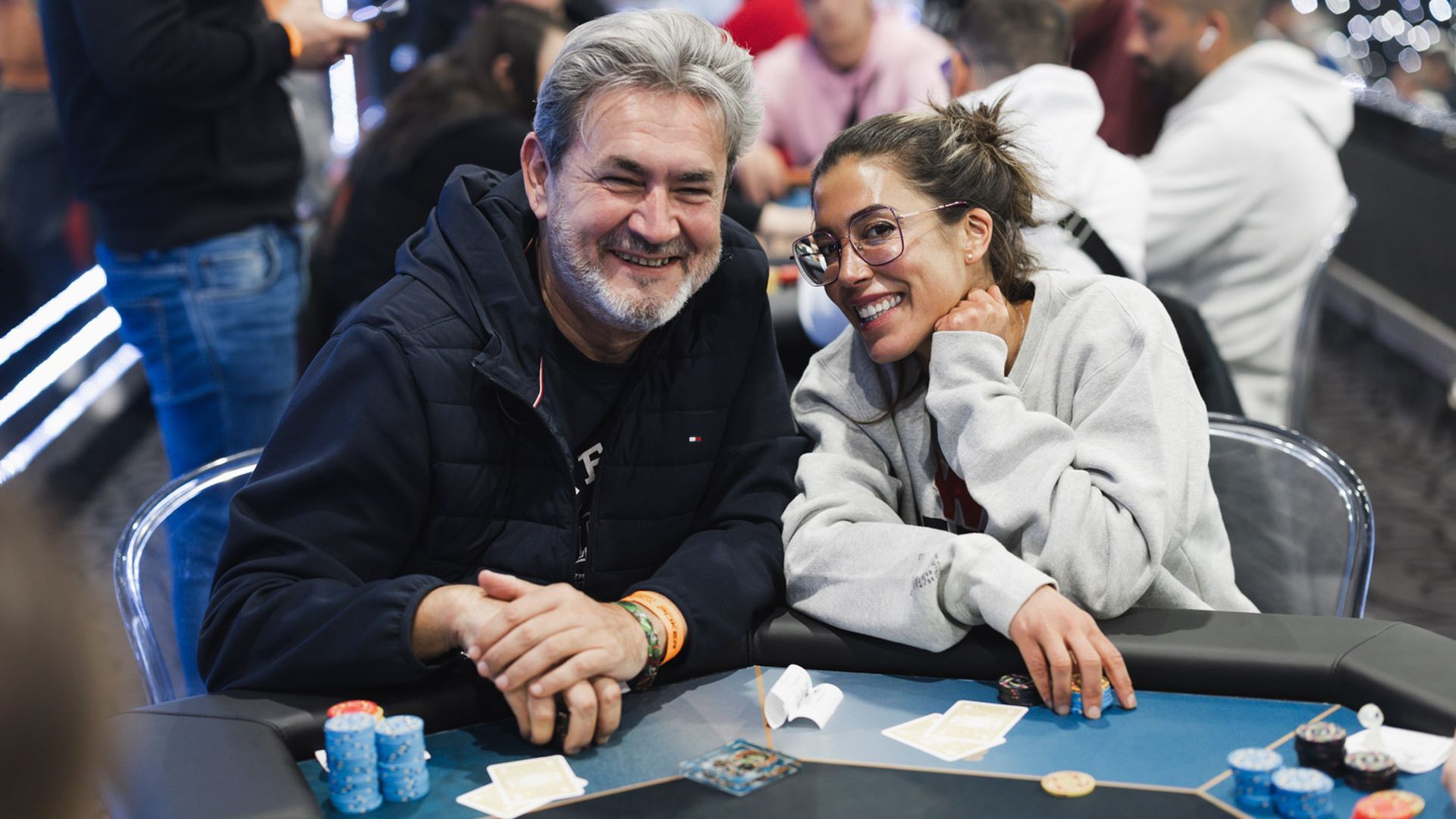 Narcis Olaru y Leo Margets, en el Estoril Poker Fest