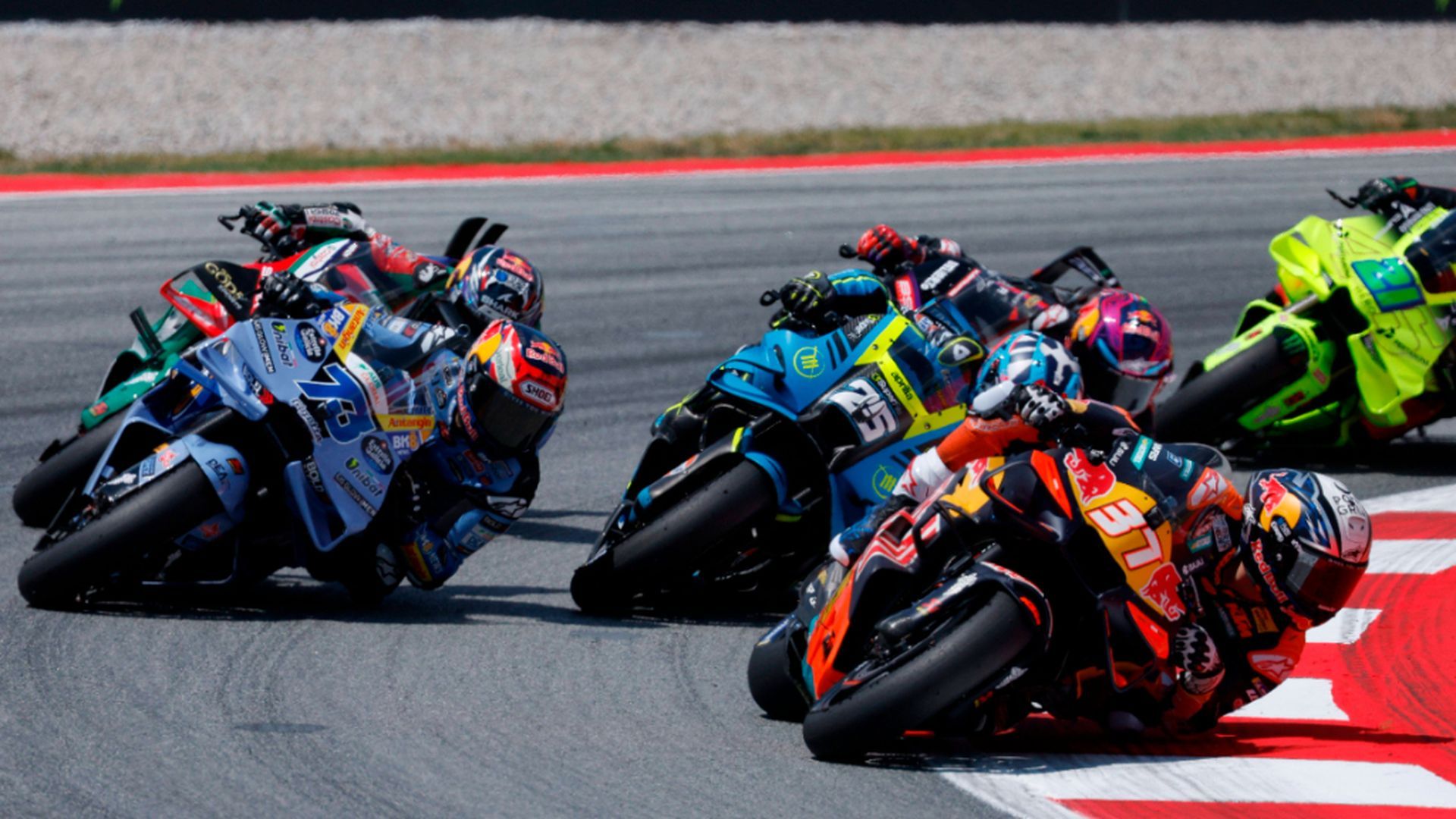 Álex Márquez, Pedro Acosta y Raúl Fernández, en Montmeló
