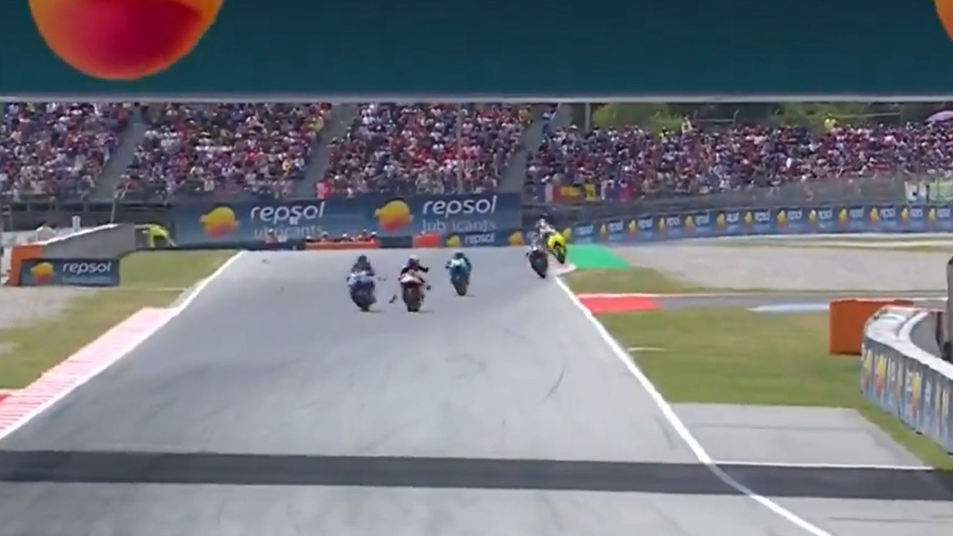 El accidente de Álex Márquez en Montmeló