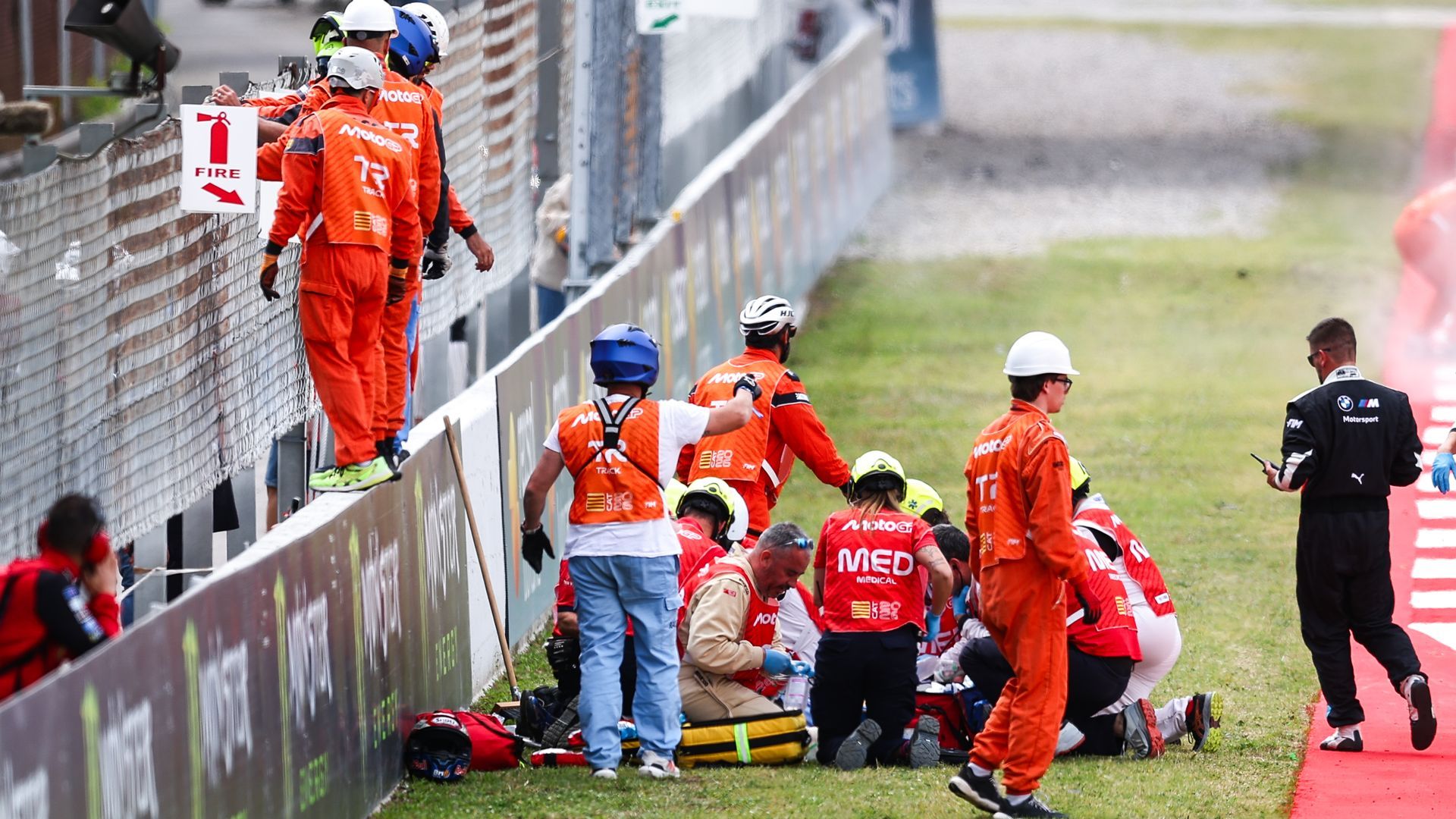 Imagen del accidente de Álex Márquez