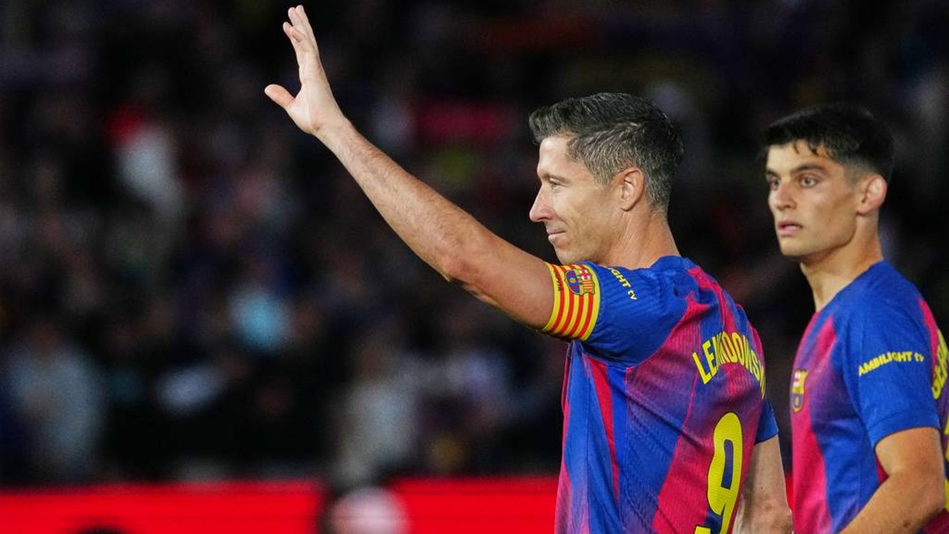 Robert Lewandowski, en el Barça-Betis