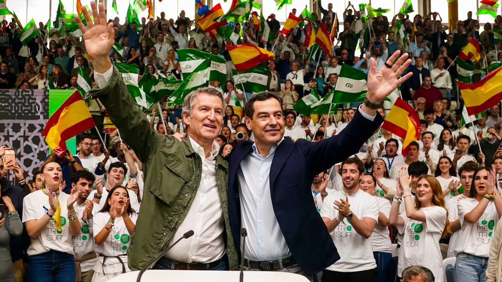 Alberto Núñez Feijóo felicita a Juanma Moreno por su "victoria incontestable" en las elecciones de Andalucía y celebra "que el sanchismo cierre este ciclo electoral devastado"