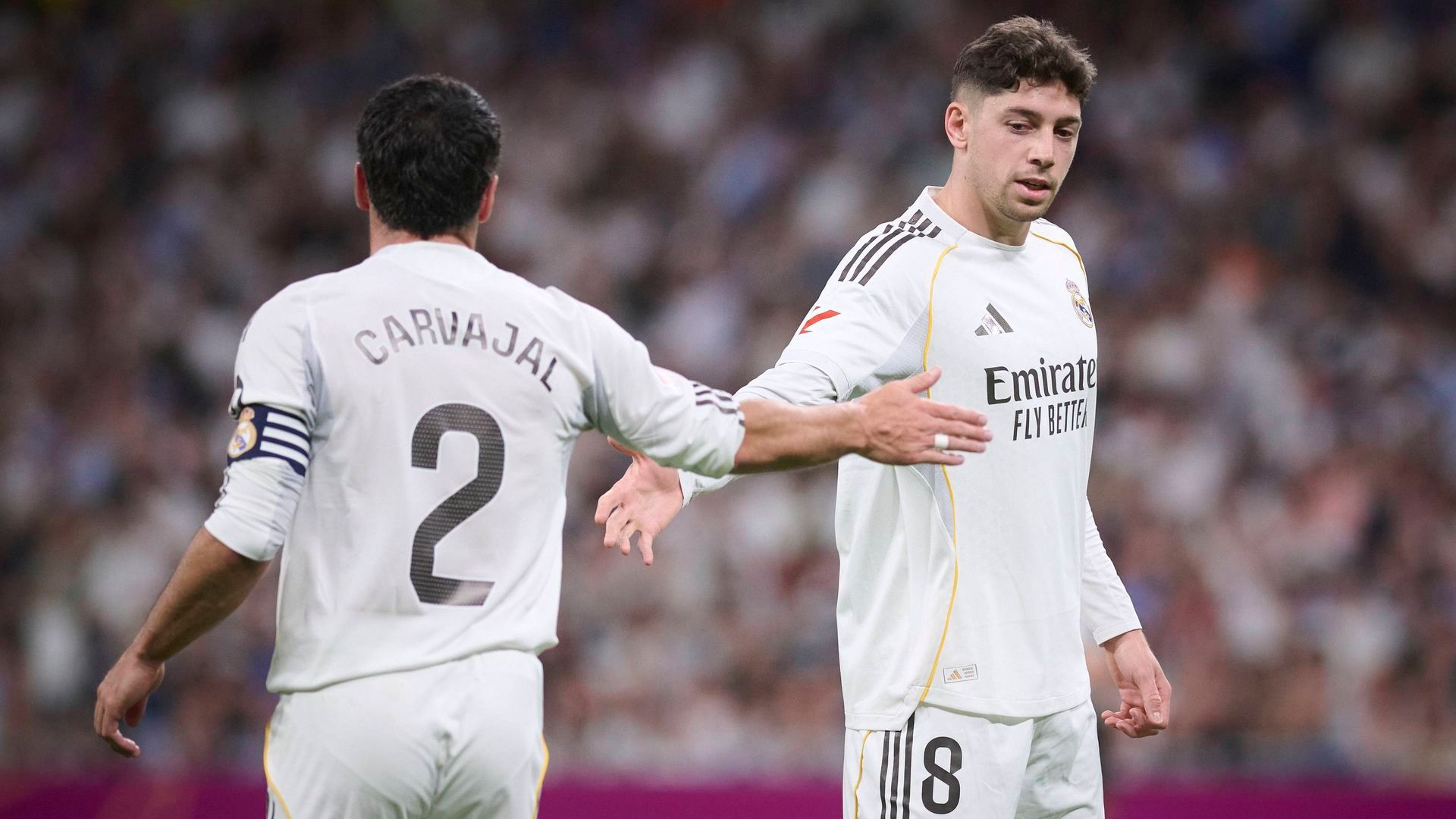 Dani Carvajal con Fede Valverde