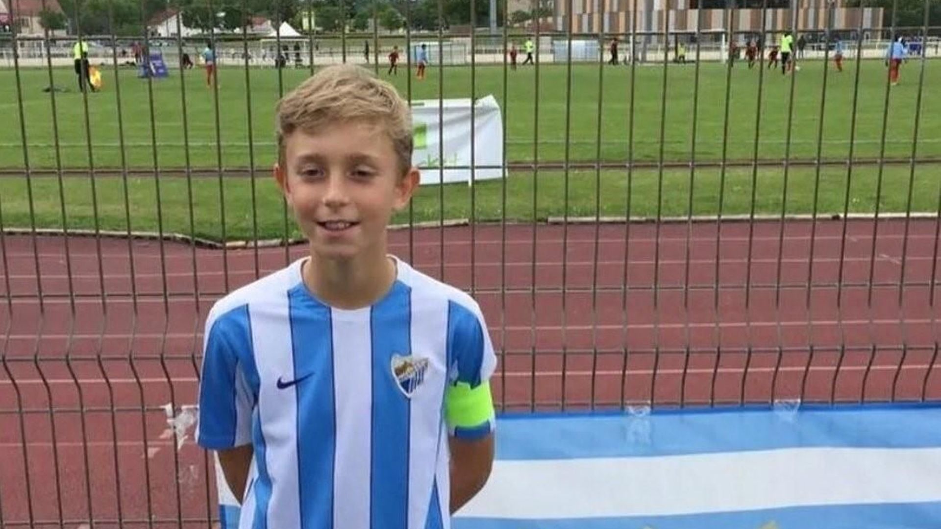 Dean Huijsen, en el Málaga