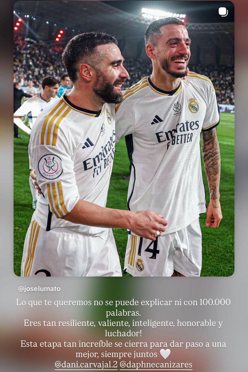 El mensaje de Melanie Cañizares, cuñada de Dani Carvajal, tras su salida del Real Madrid