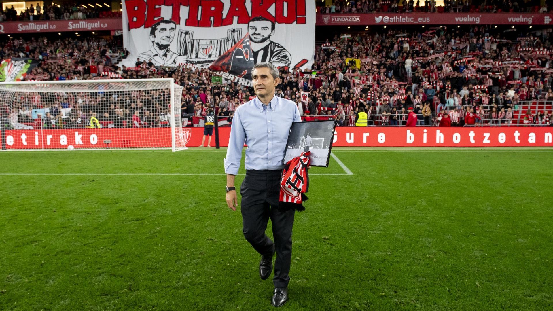 Ernesto Valverde se despide de San Mamés tras 10 años