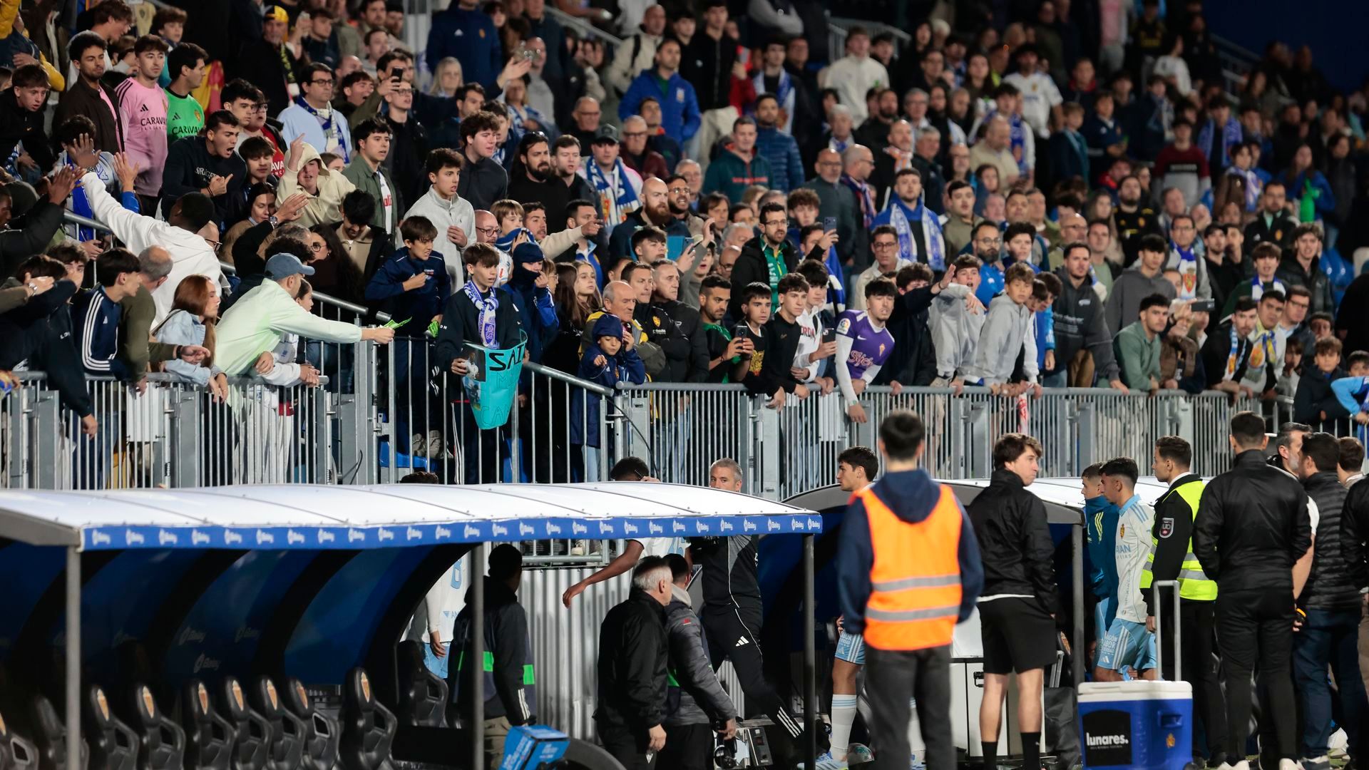 Lance del Real Zaragoza - Sporting.