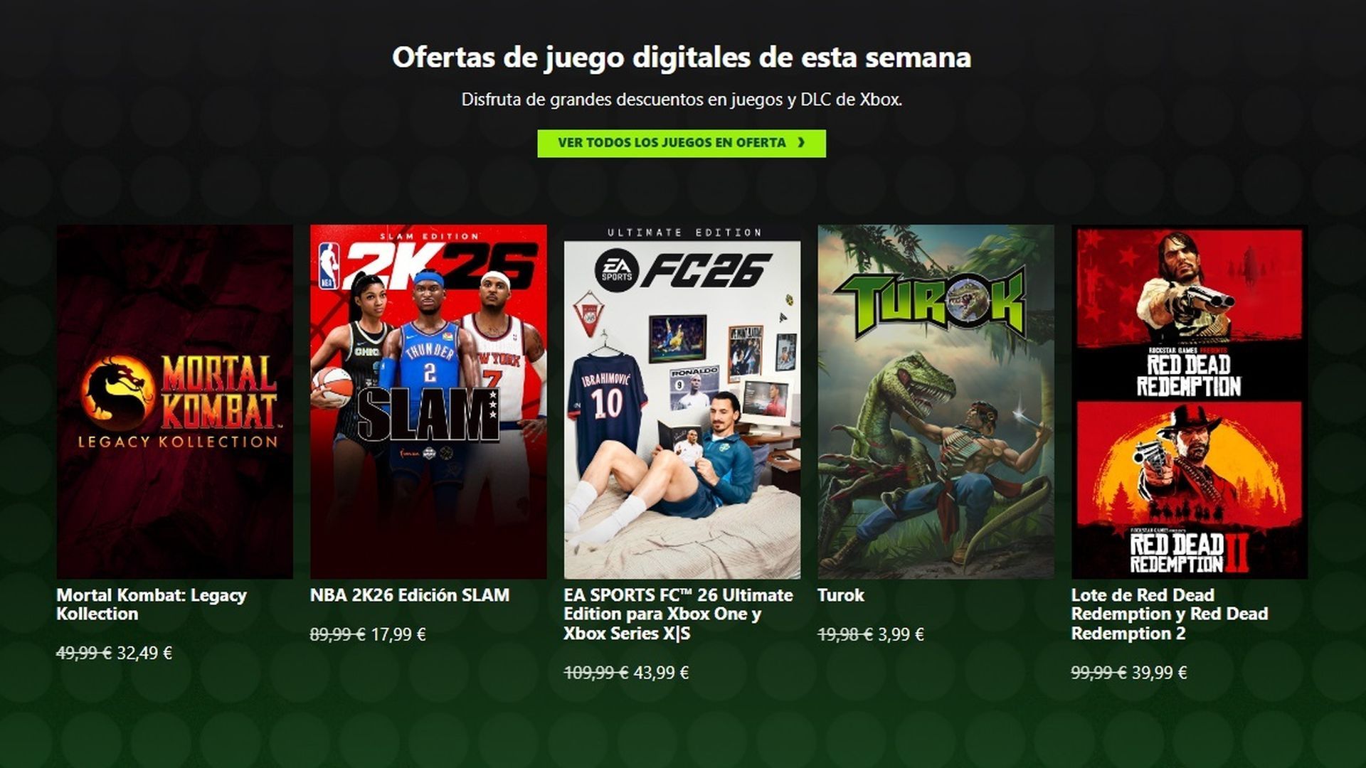 Las ofertas de la semana en la Xbox Store