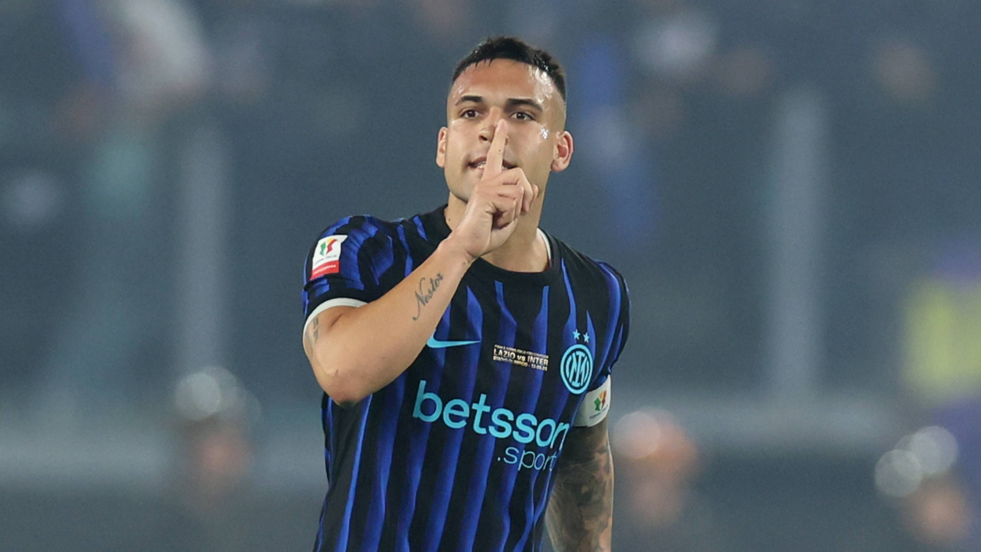 Lautaro Martínez, en un partido del Inter