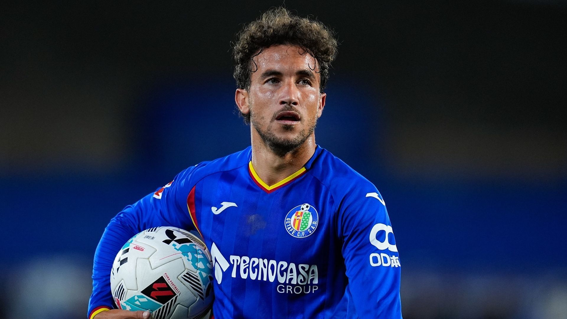 Luis Milla durante un partido del Getafe esta temporada