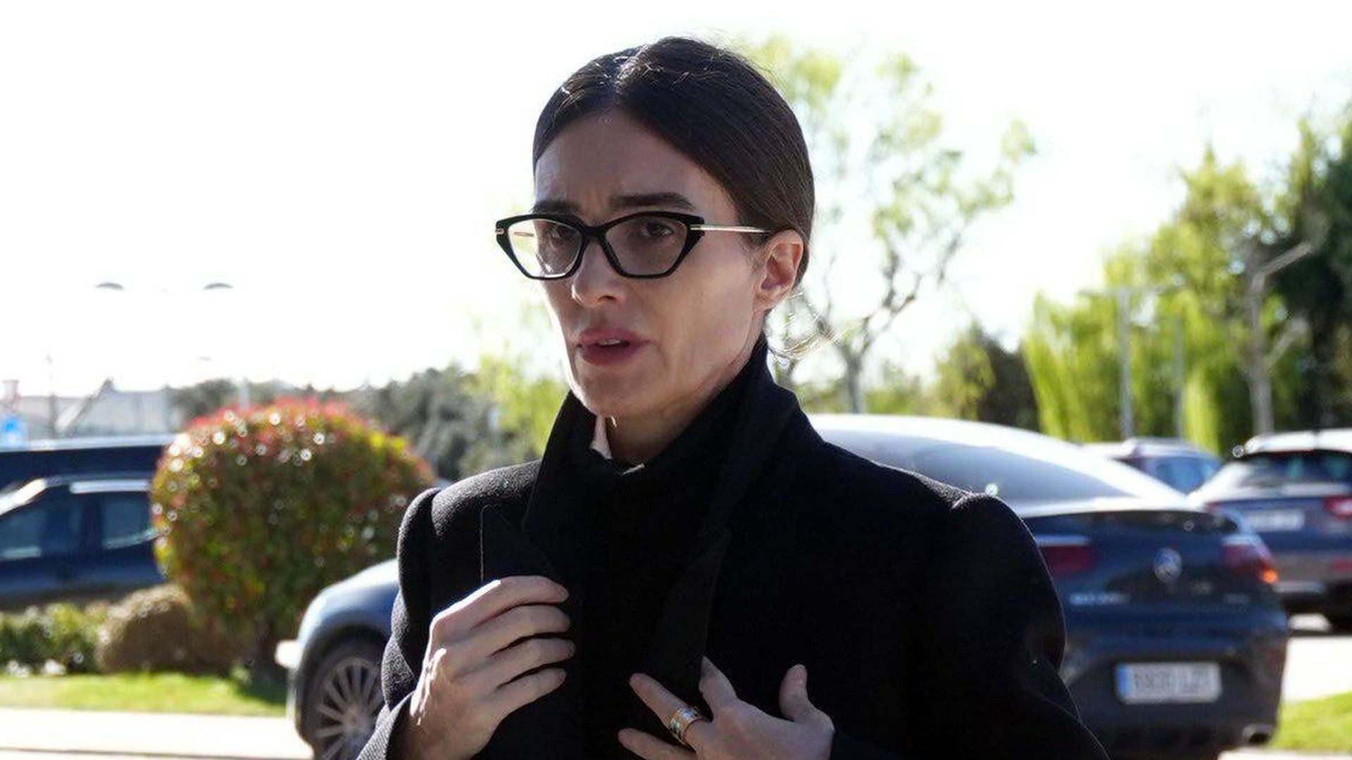 Paz Vega, en el funeral de Gemma Cuervo Paz Vega, en el funeral de Gemma Cuervo