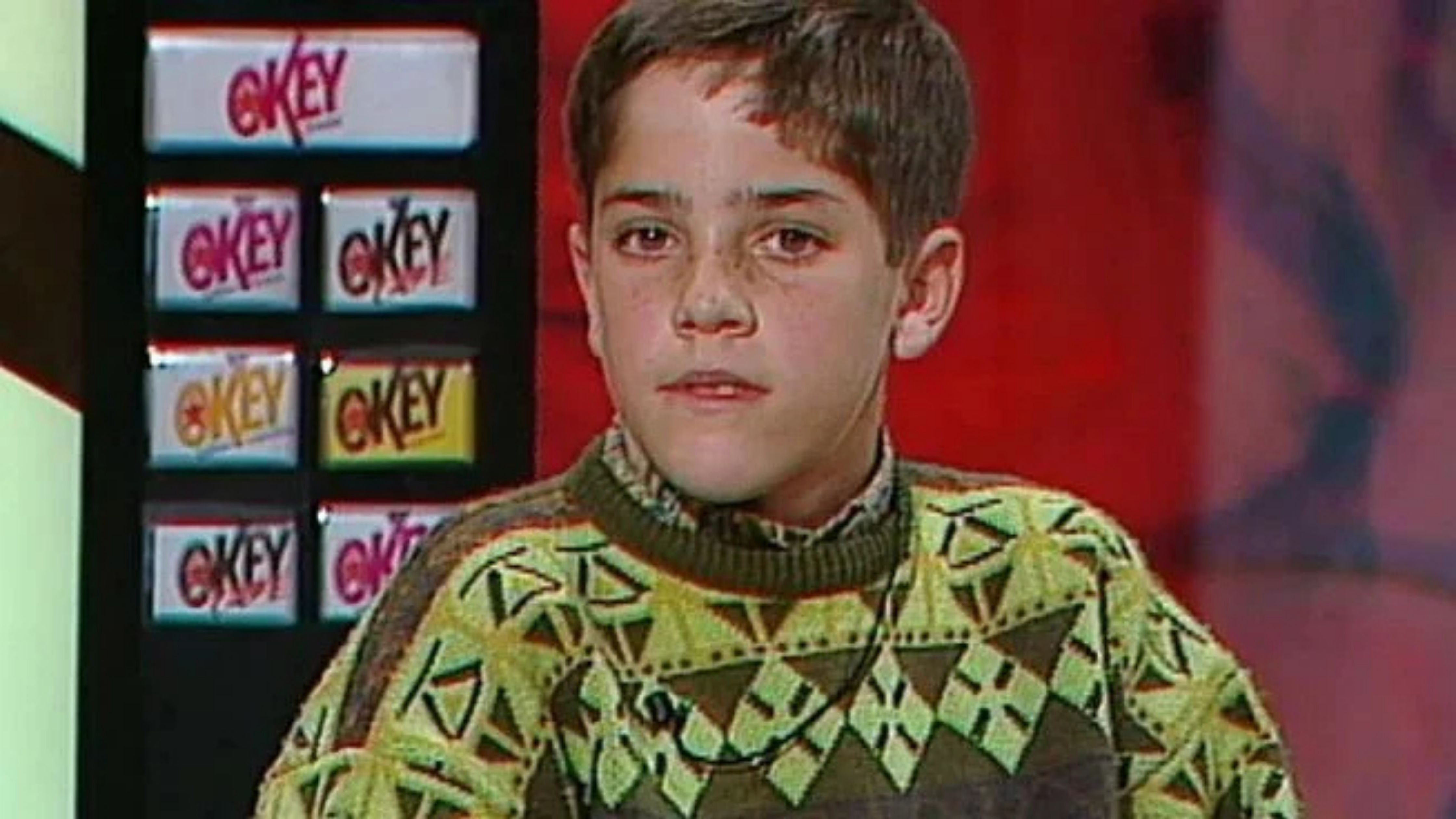 Roberto Leal, de niño, en el plató de 'Hablando se entiende la basca'