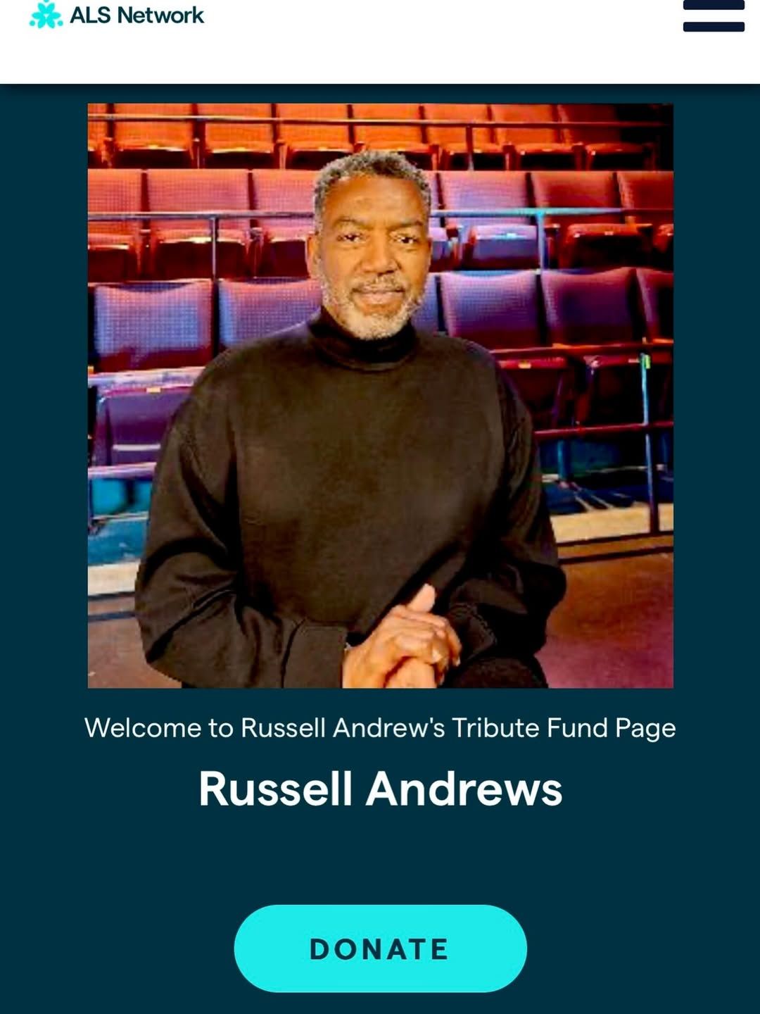 Russell Andrews pide donaciones para la investigación contra la ELA