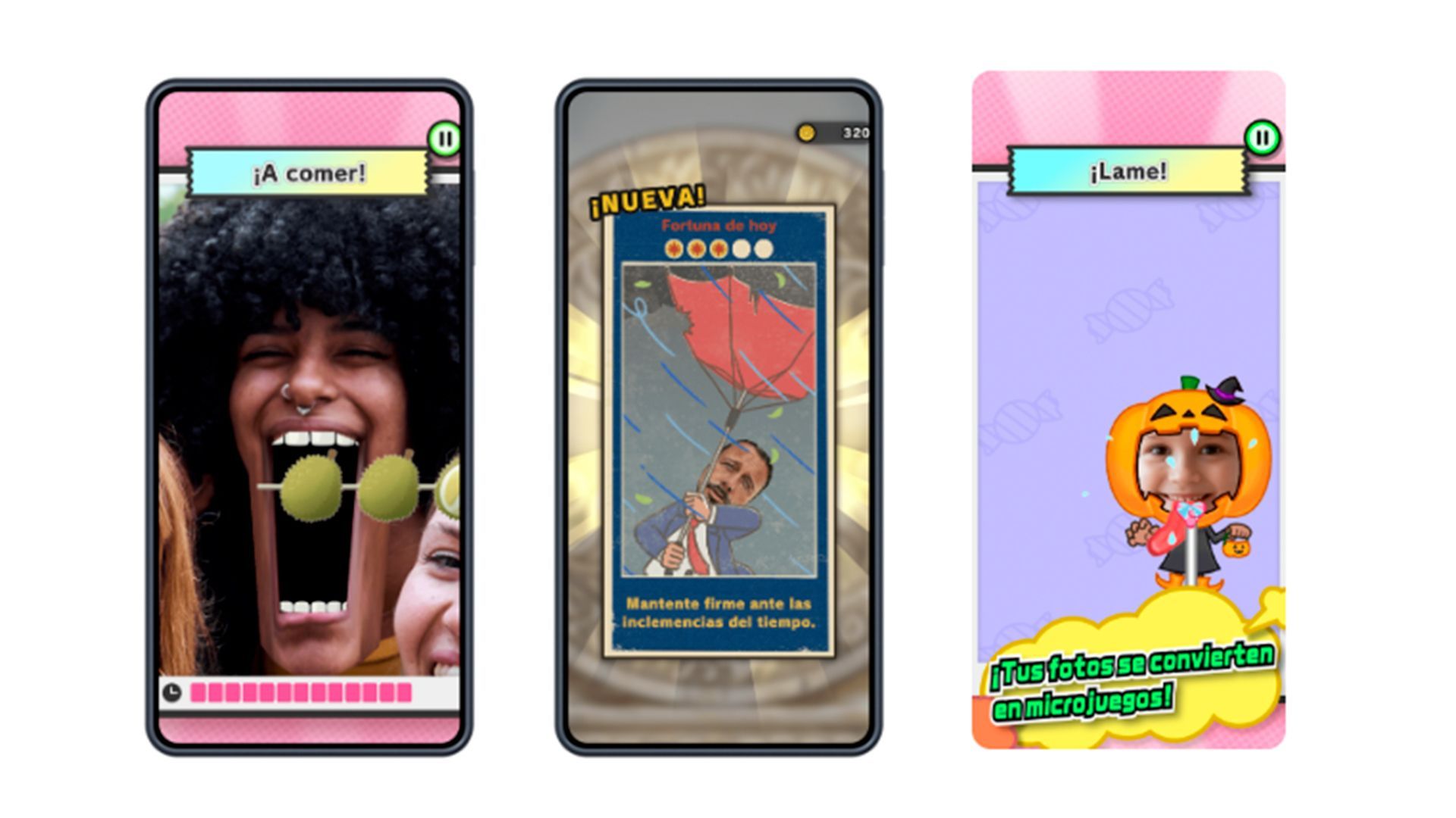 Algunos de los minijuegos de Pictonico!