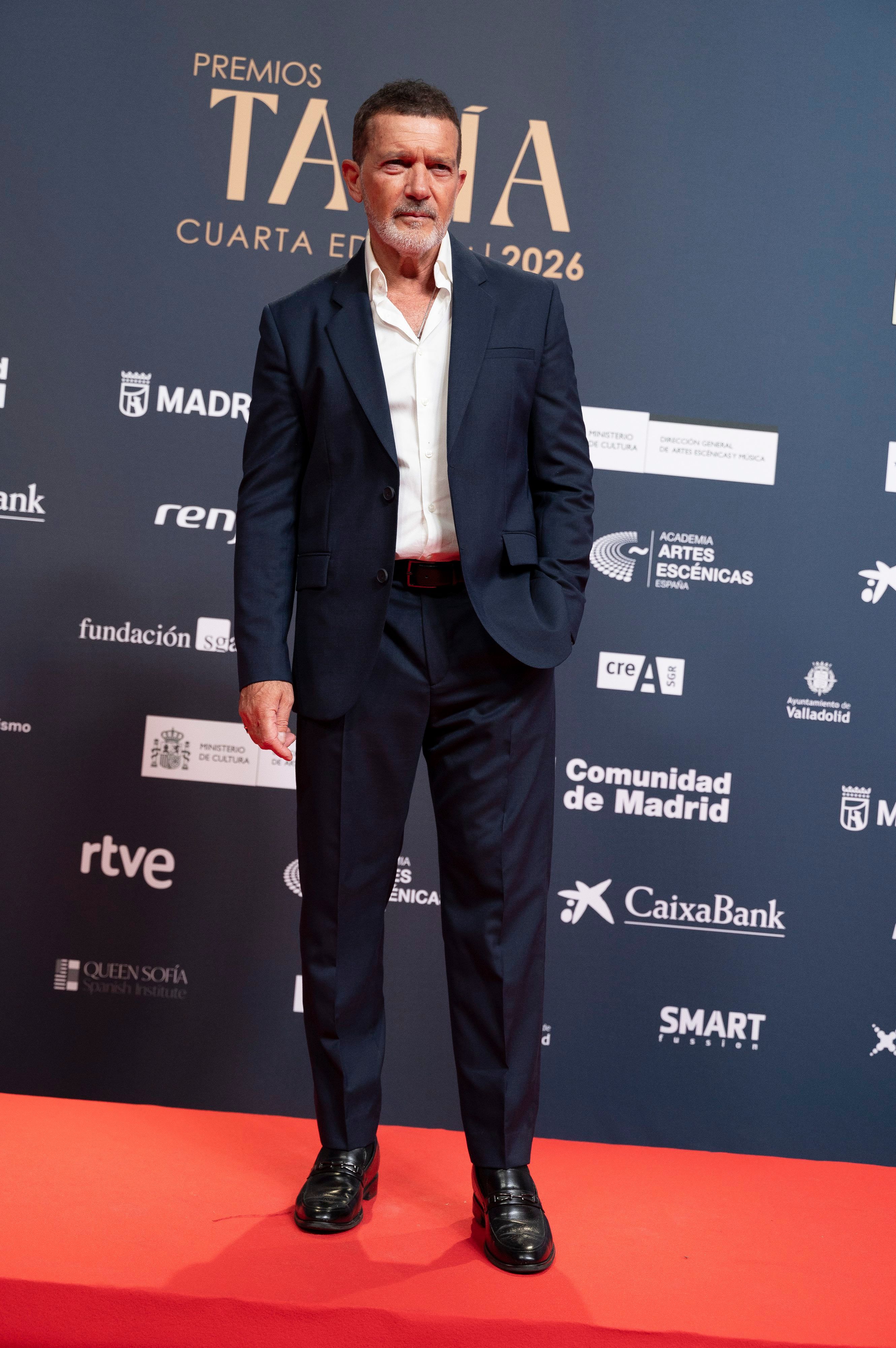 Antonio Banderas, en la alfombra roja de los Premios Talía 2026