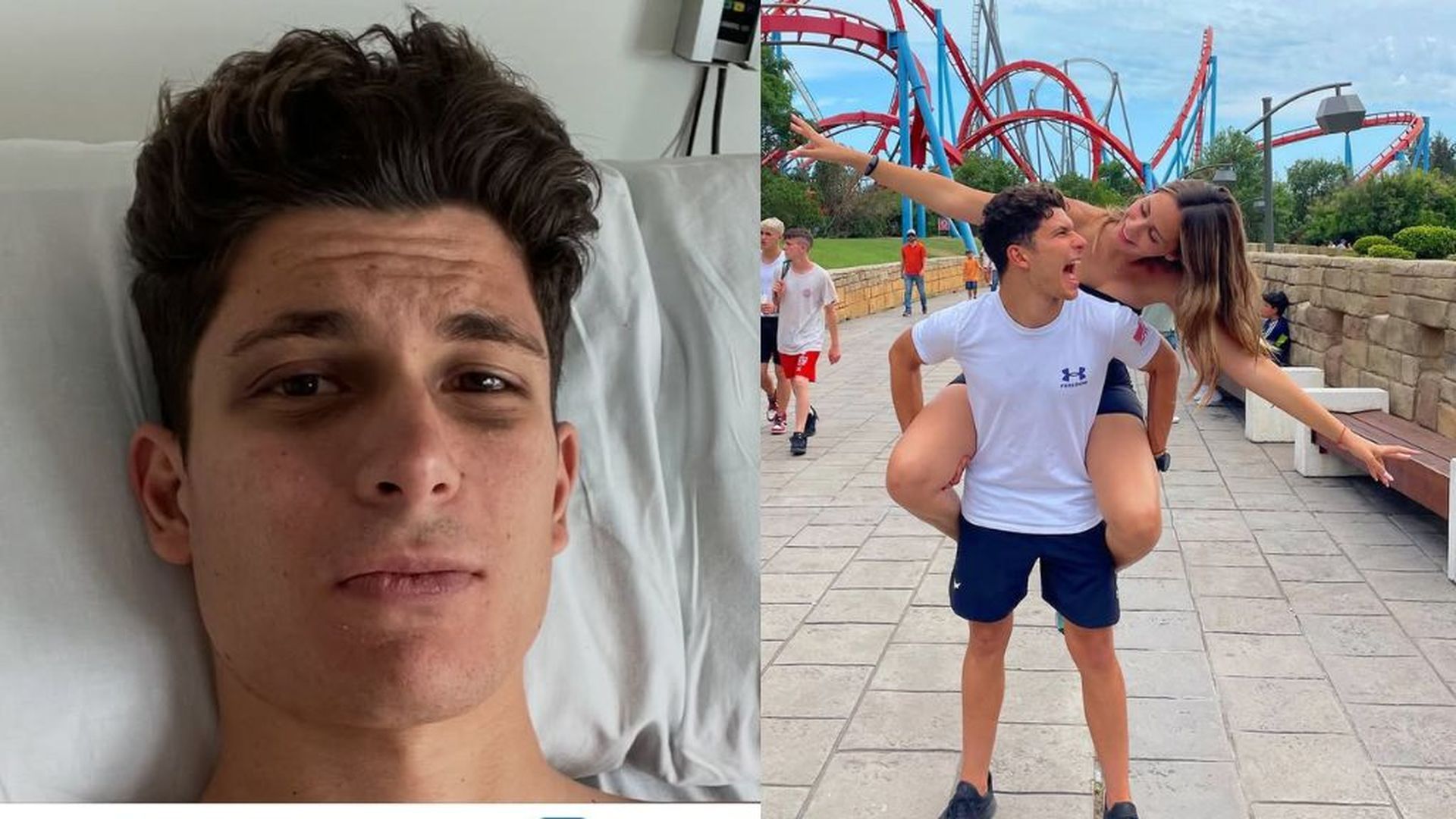 Carlos Tatay y su novia, en una imagen de redes sociales
