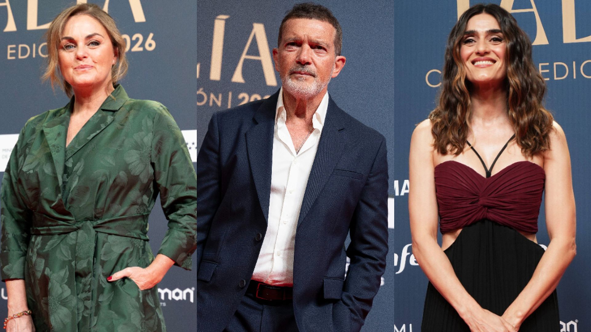 Carmen Morales, Antonio Banderas y Olivia Molina, en la alfombra roja de los Premios Talía 2026