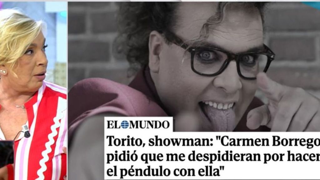 Carmen Borrego responde a Torito tras acusarla de pedir su despido: "Yo no juego con el trabajo de nadie"
