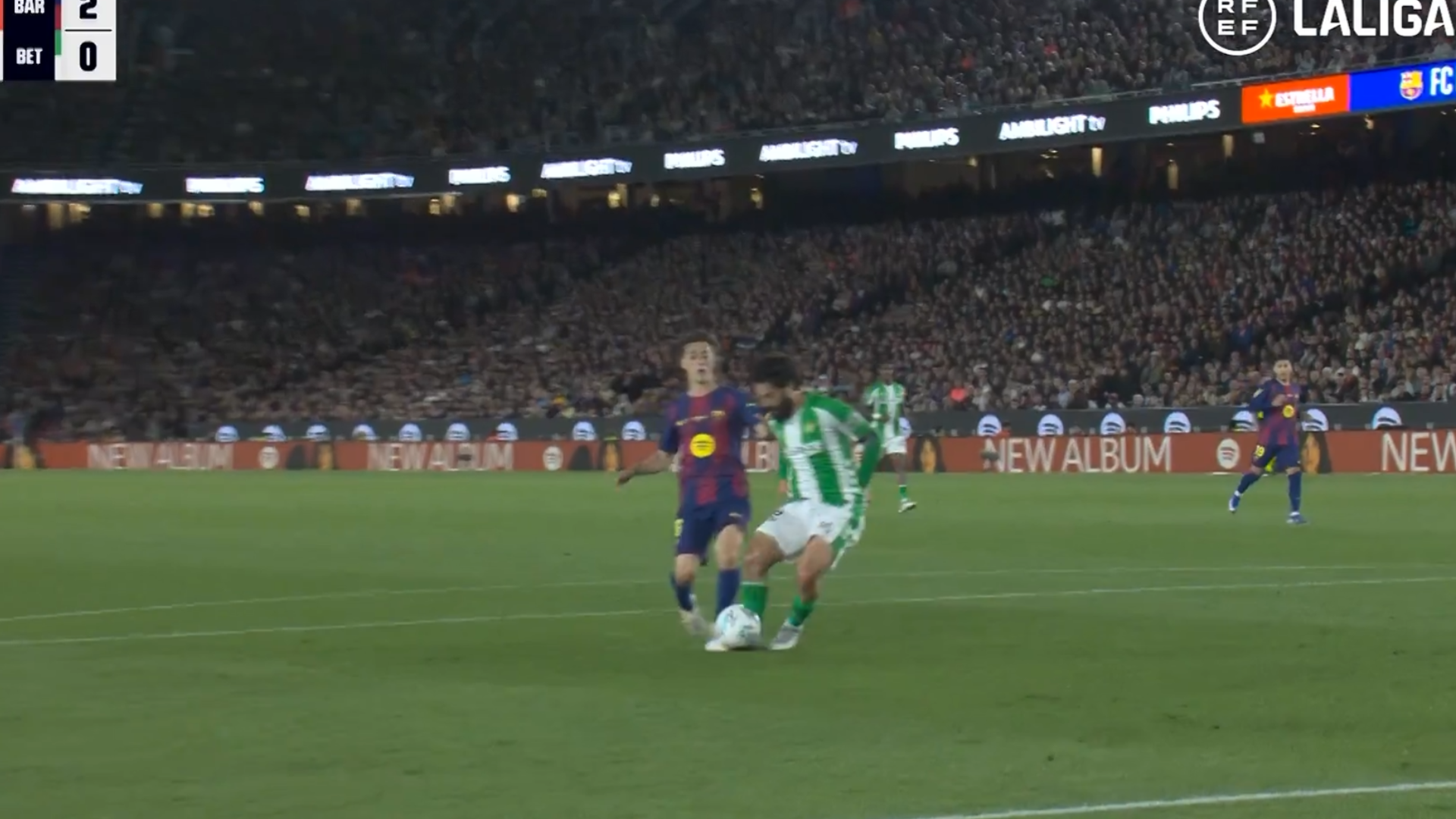 El penalti de Gavi sobre Isco en el Barcelona-Betis