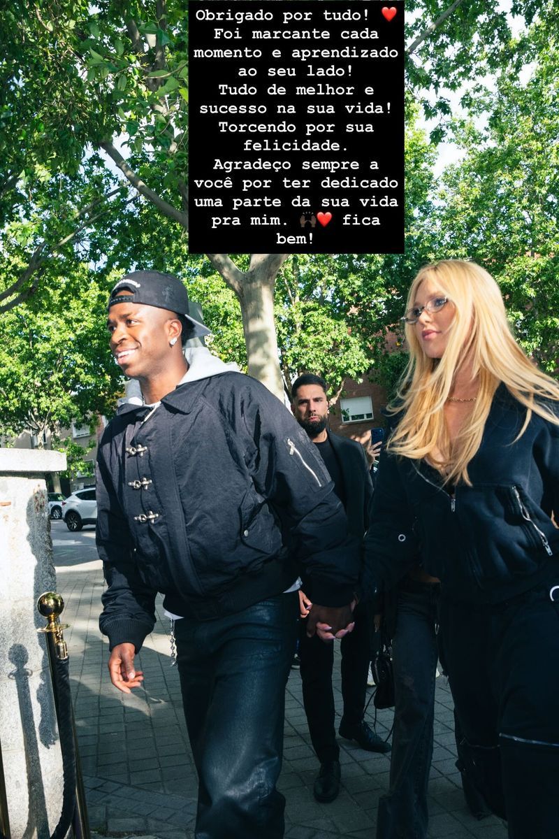 El texto que ha publicado Vinicius tras confirmarse su ruptura con Virginia Fonseca