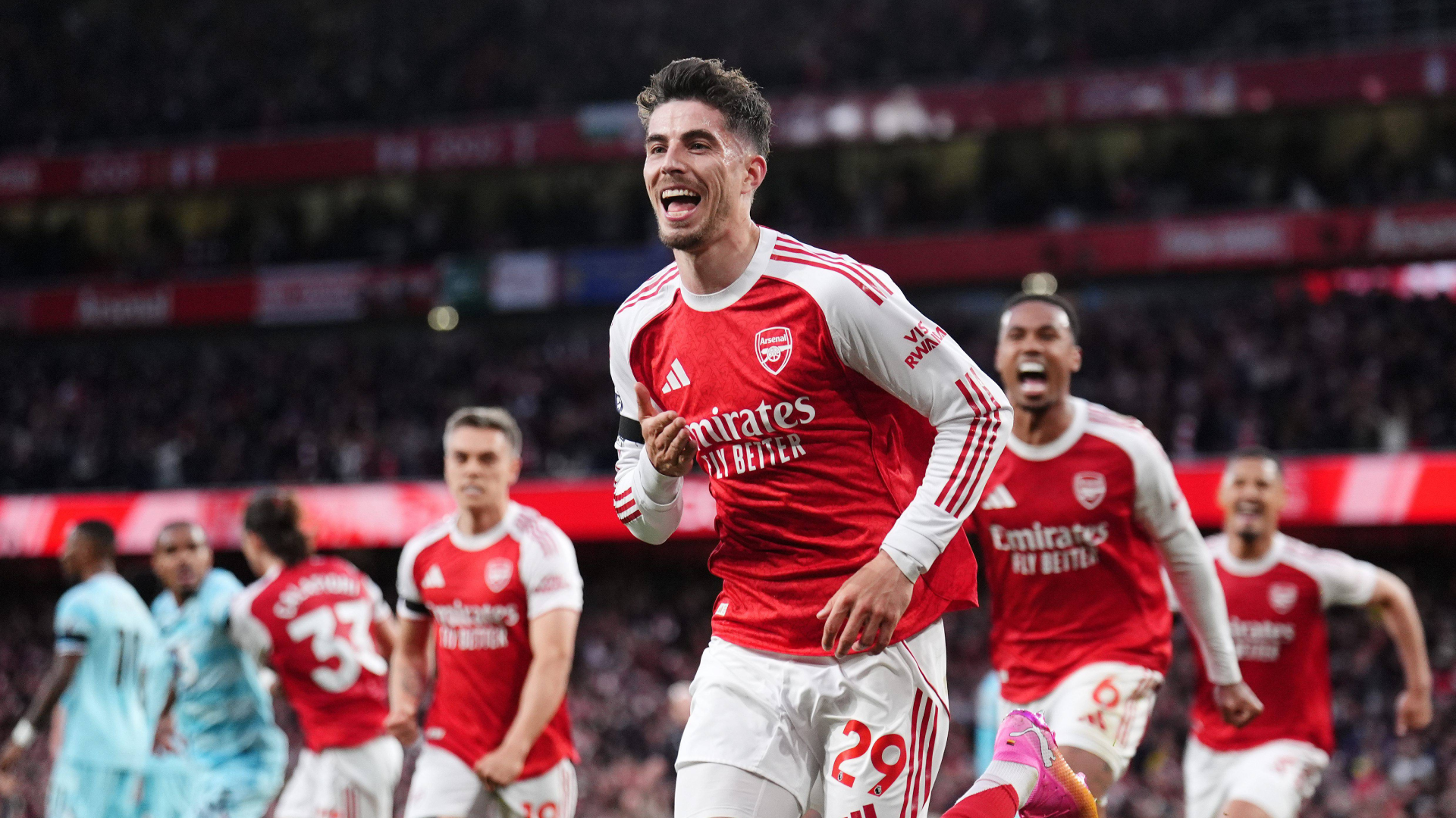 Havertz celebra el gol del Arsenal ante el Burnley Havertz celebra el gol del Arsenal ante el Burnley