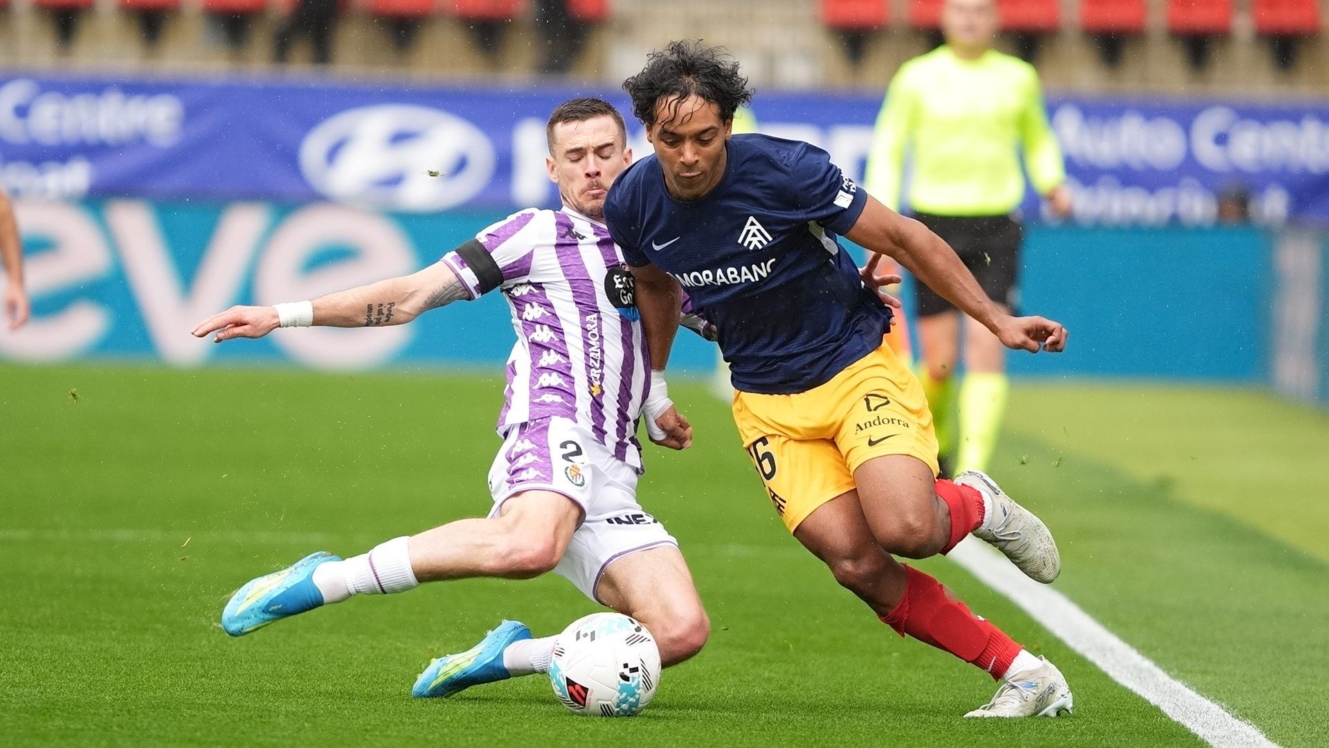 Jastin García, durante un partido con el Andorra.