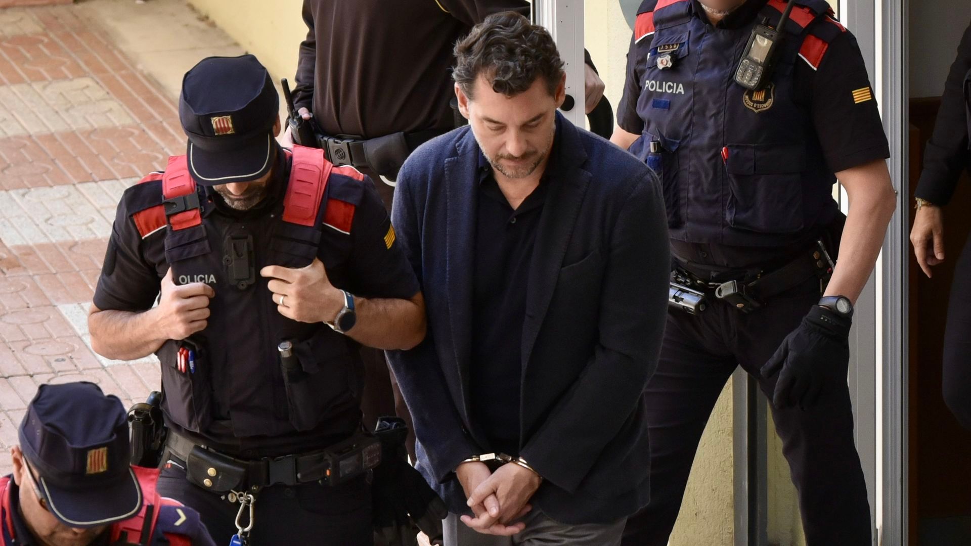Jonathan Andic a su salida del Juzgado tras ser detenido por homicidio