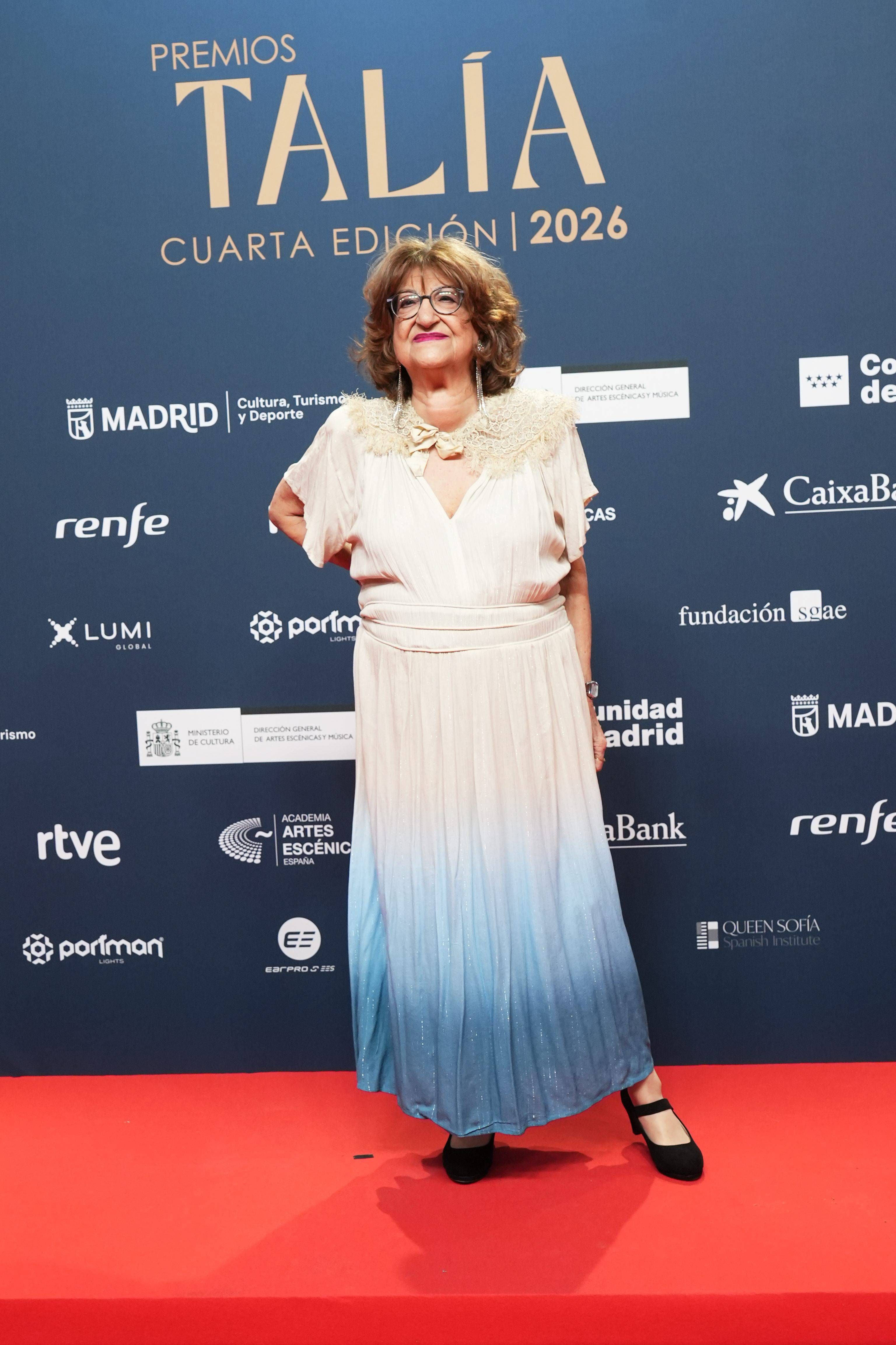 Mamen García, en la alfombra roja de los Premios Talía 2026