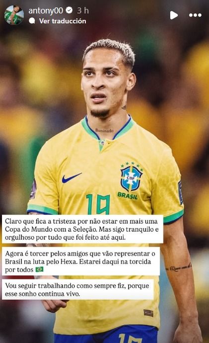 Mensaje publicado por Antony en redes sociales.