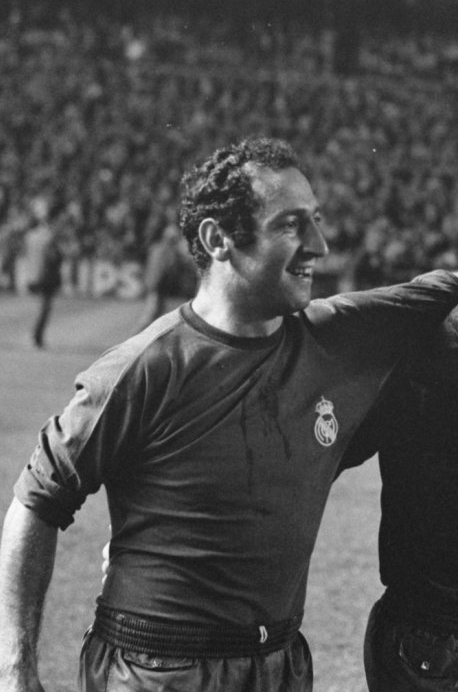 Paco Gento, cuando militaba en el Real Madrid