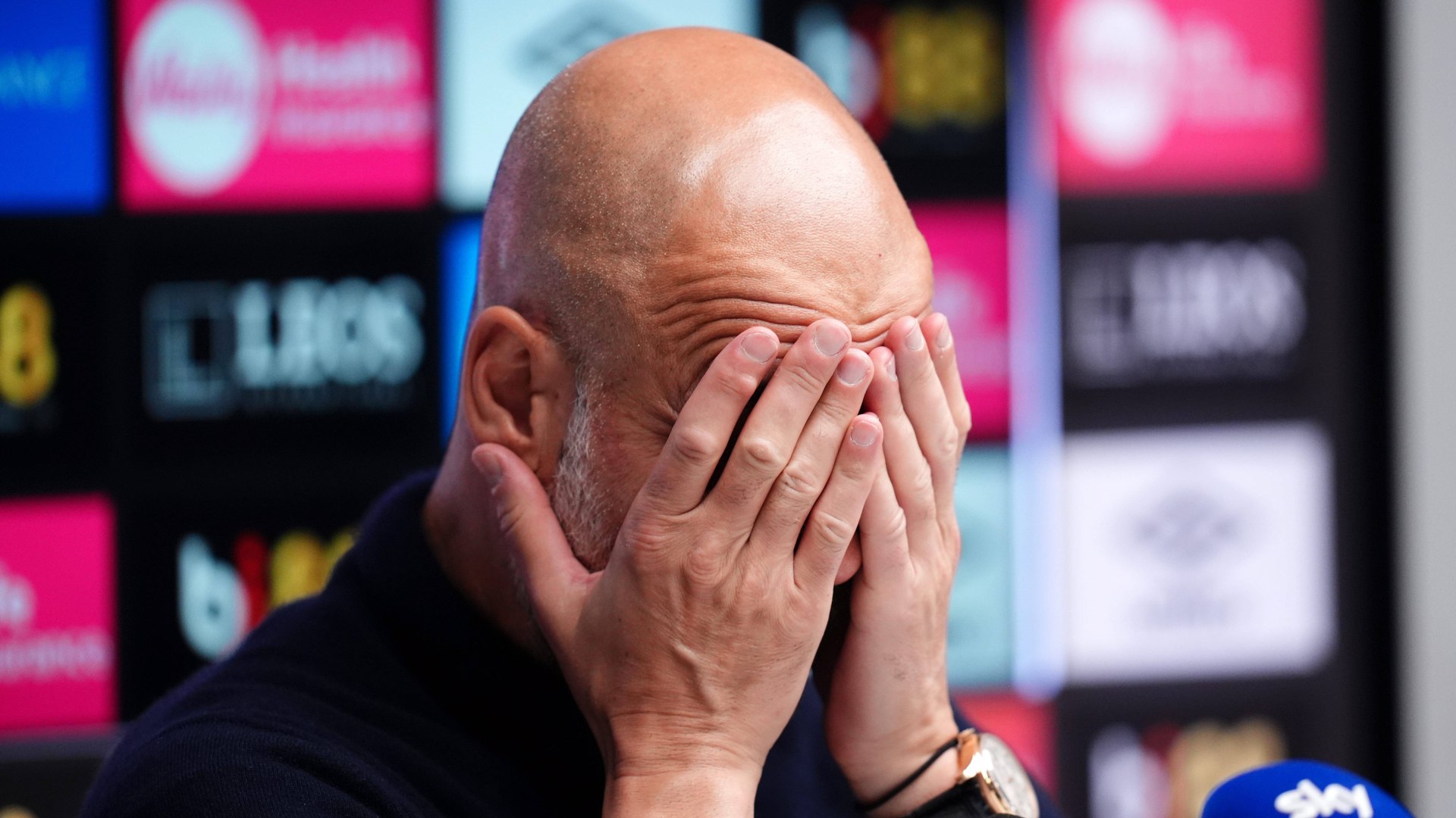 Pep Guardiola, en sala de prensa