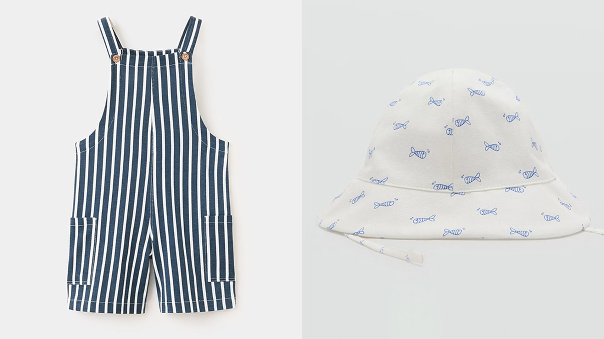 Peto de rayas y bucket estampado