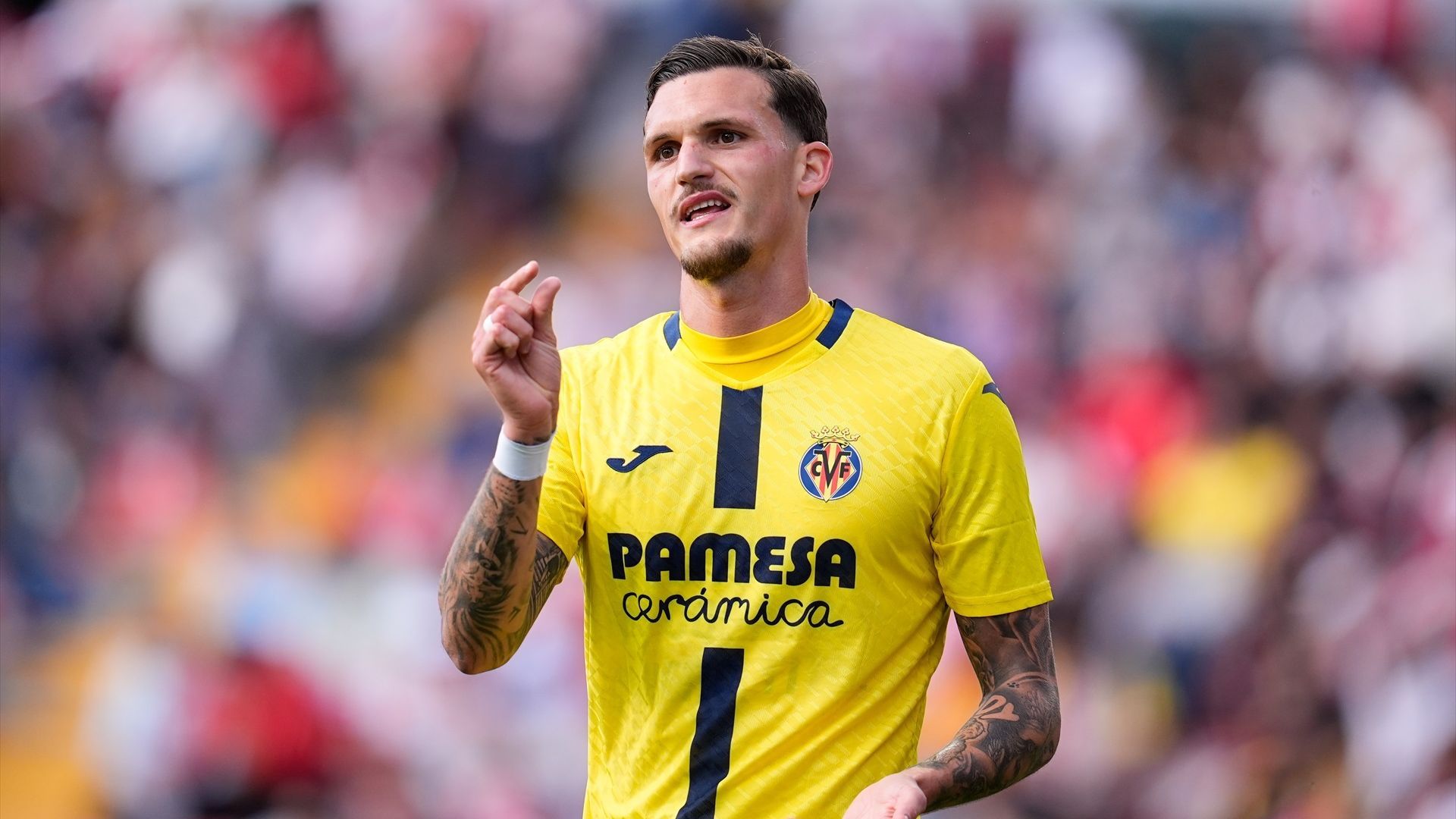 Rafa Marín durante un partido del Villarreal esta temporada