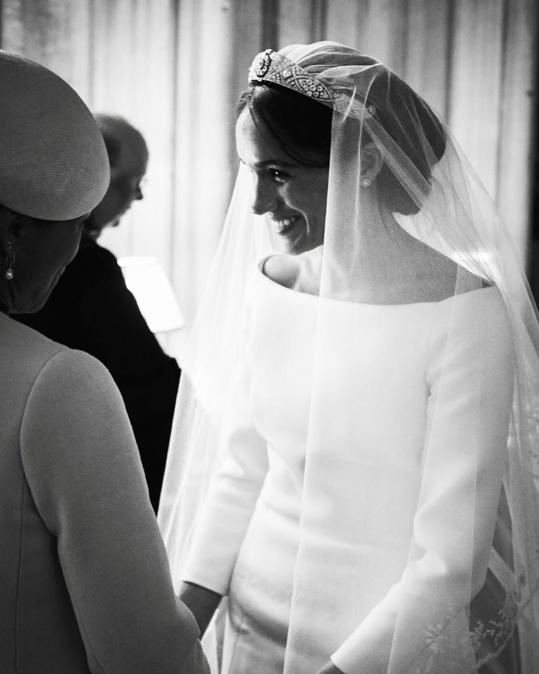 Meghan Markle, en una imagen inédita de su boda con el príncipe Harry