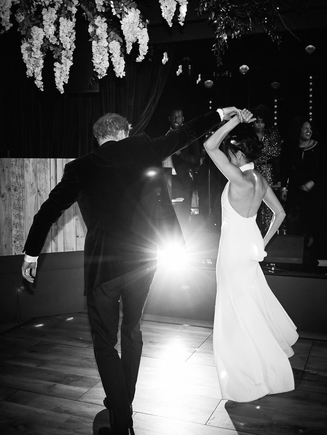El príncipe Harry y Meghan Markle, en el baile nupcial
