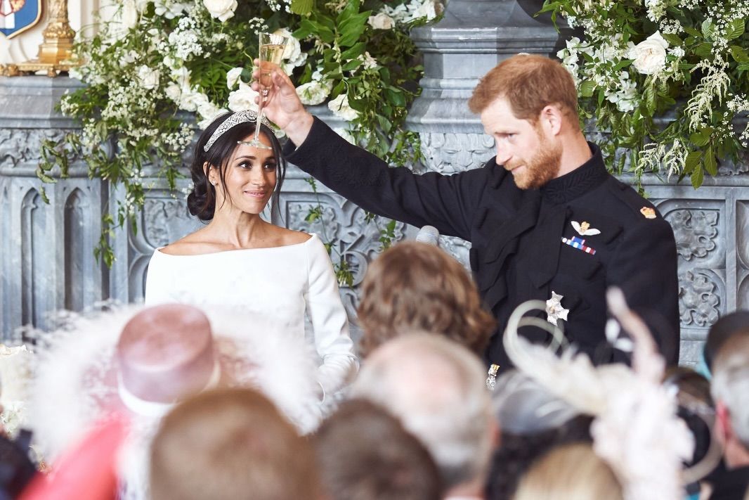 El príncipe Harry y Meghan Markle, en una imagen inédita de su boda