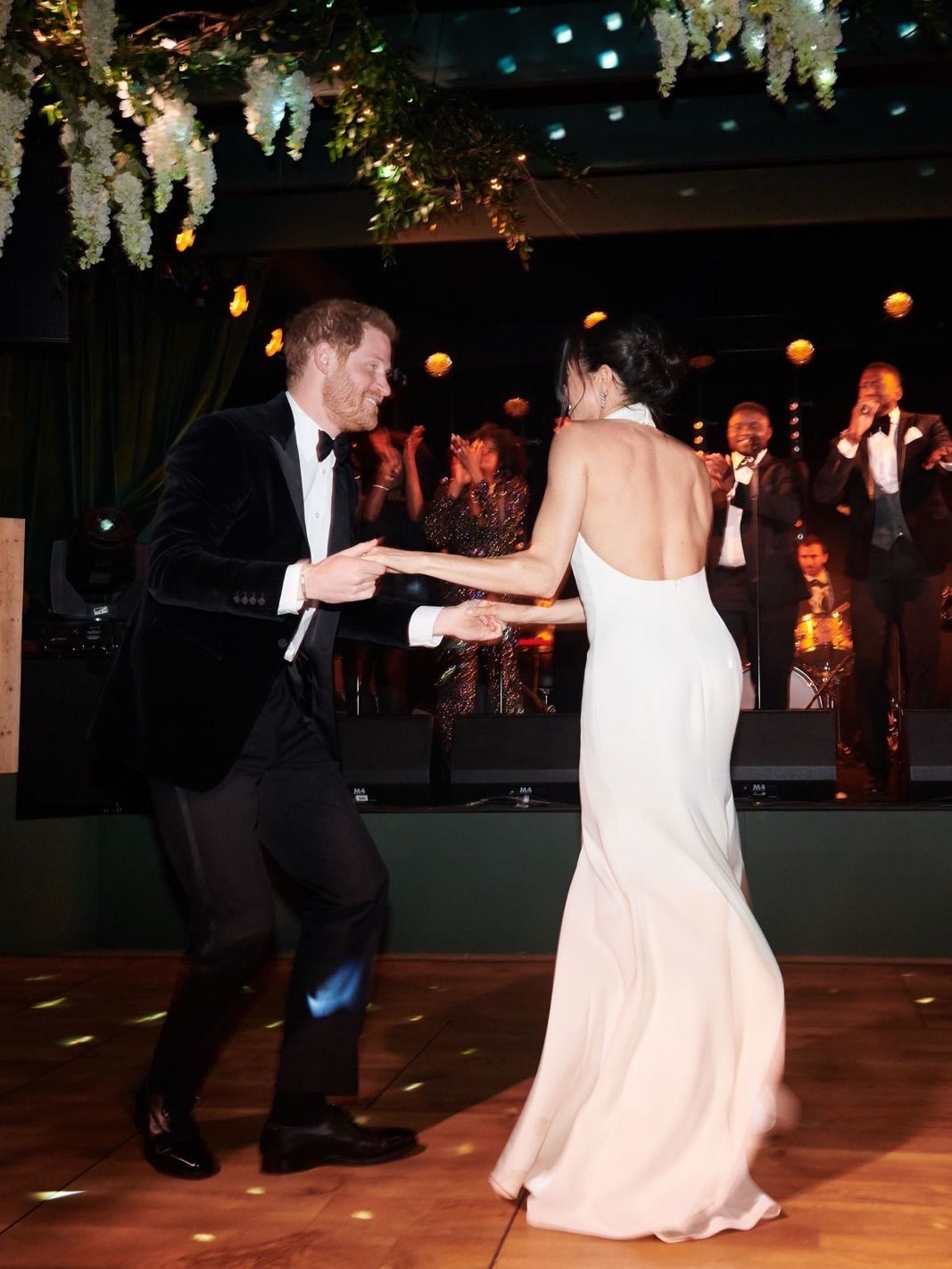 El príncipe Harry y Meghan Markle, durante el baile nupcial