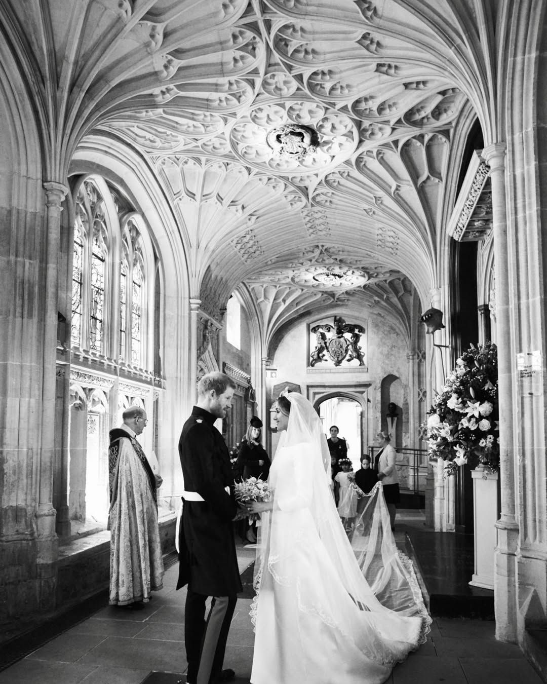 El príncipe Harry y Meghan Markle, en una imagen inédita de su boda
