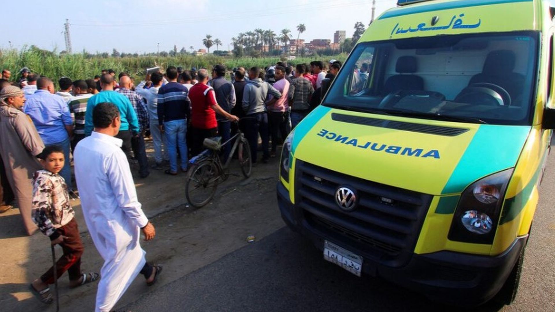 Una ambulancia de los servicios de emergencia en Egipto.