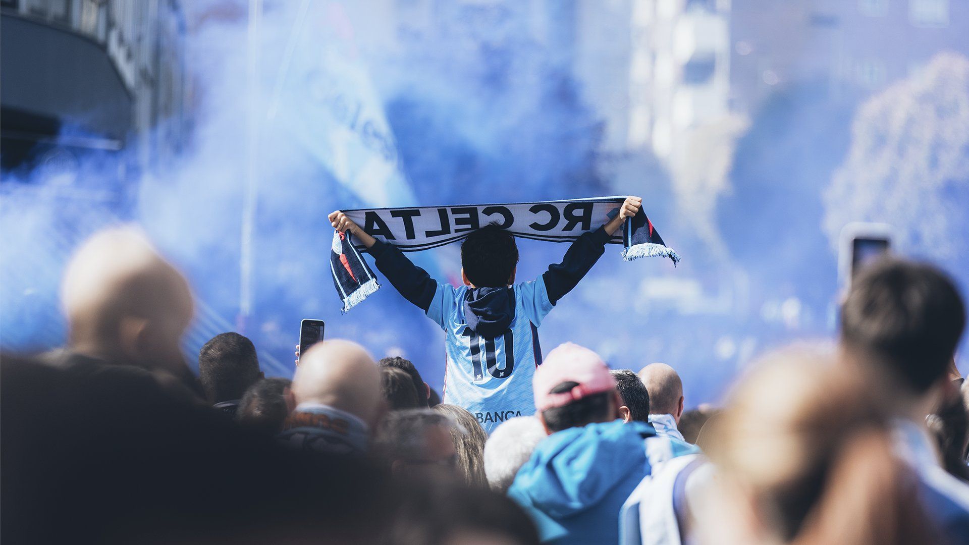 Aficionados del Celta en Balaídos Aficionados del Celta en Balaídos