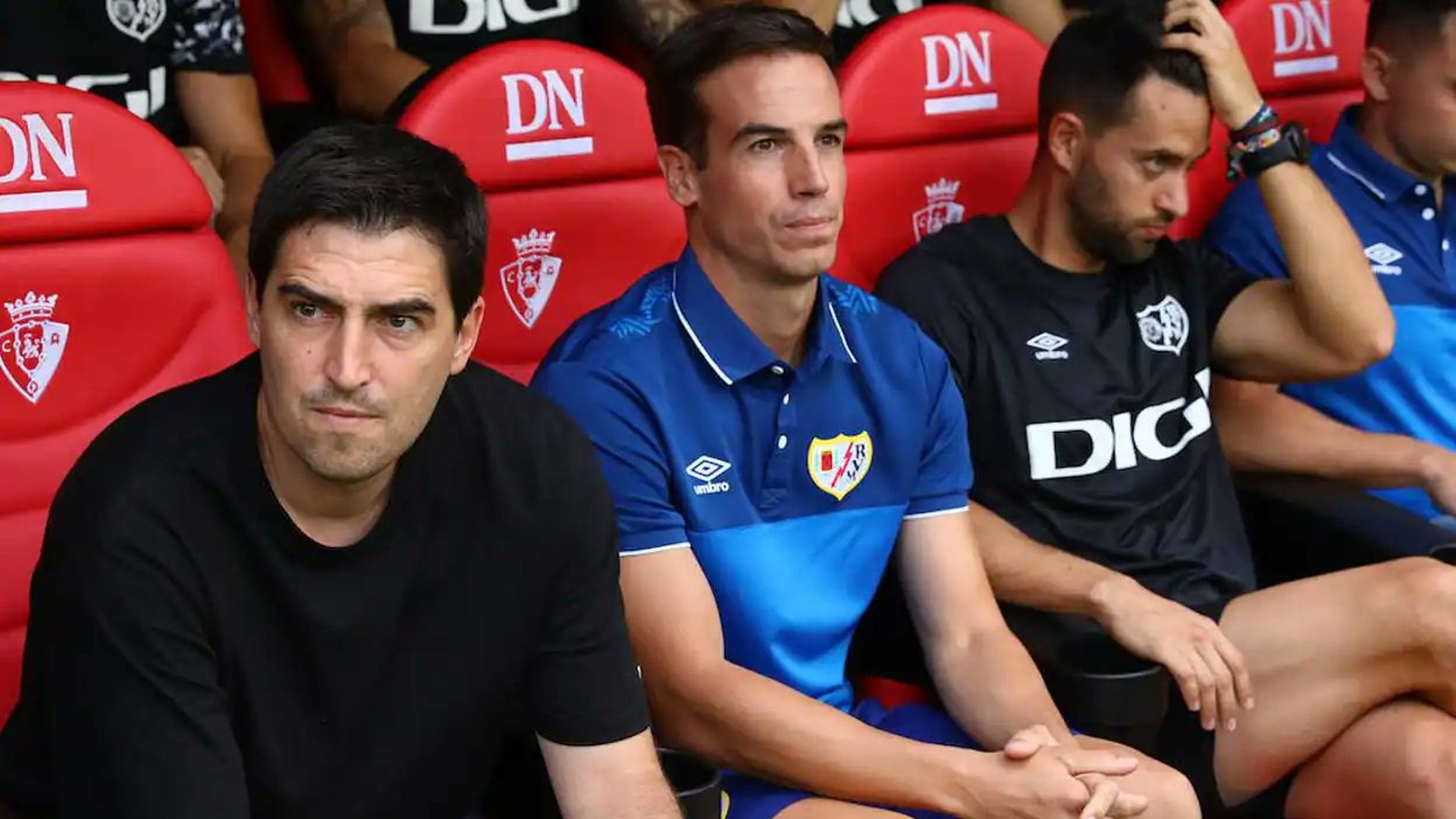 Andoni Iraola junto a Iñigo Pérez