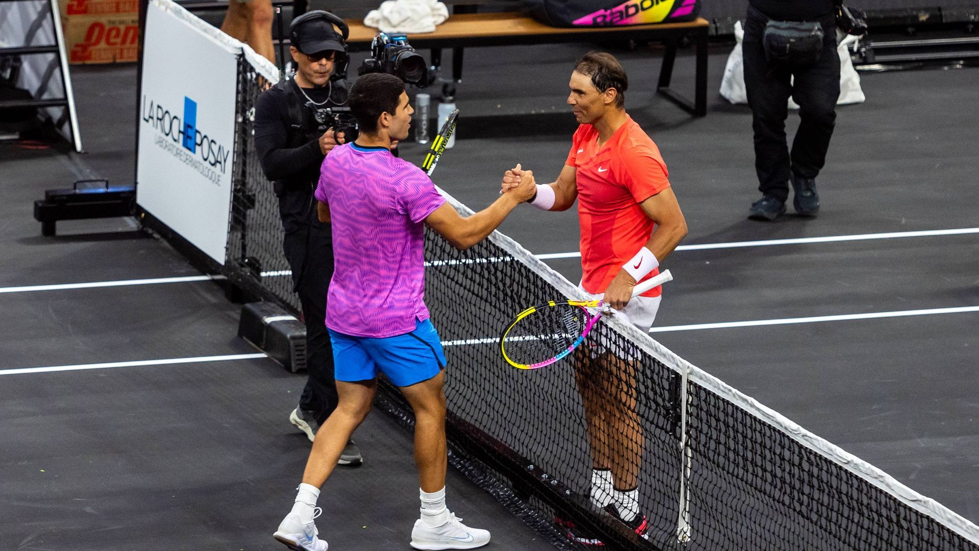 Carlos Alcaraz y Rafa Nadal