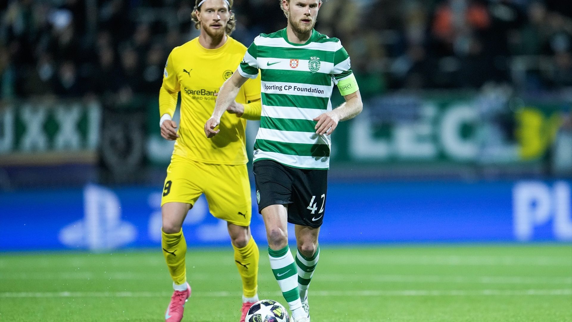 Hjulmand, en un partido del Sporting Hjulmand, en un partido del Sporting