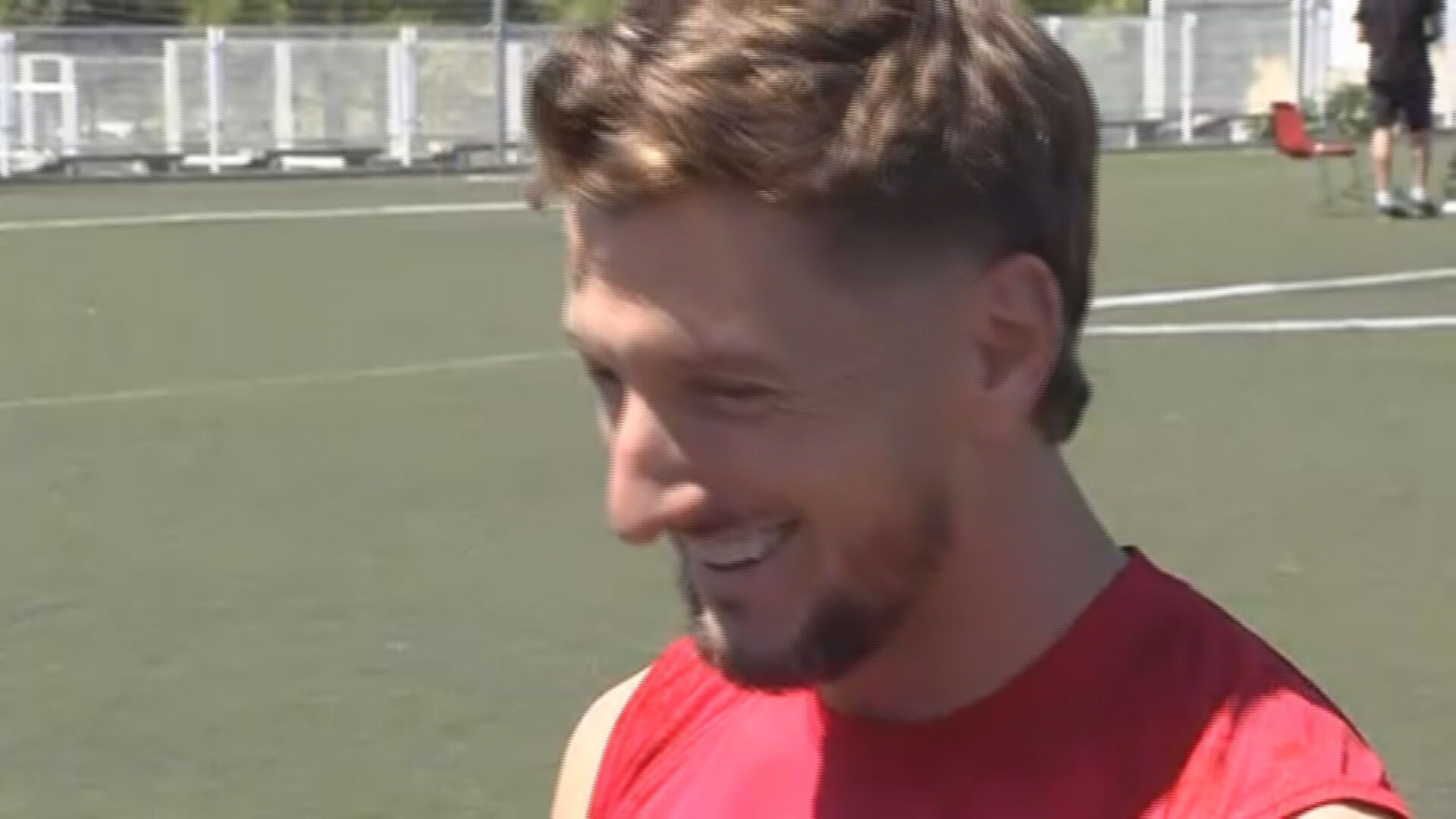 Iván Balliu en el Media Day del Rayo Vallecano