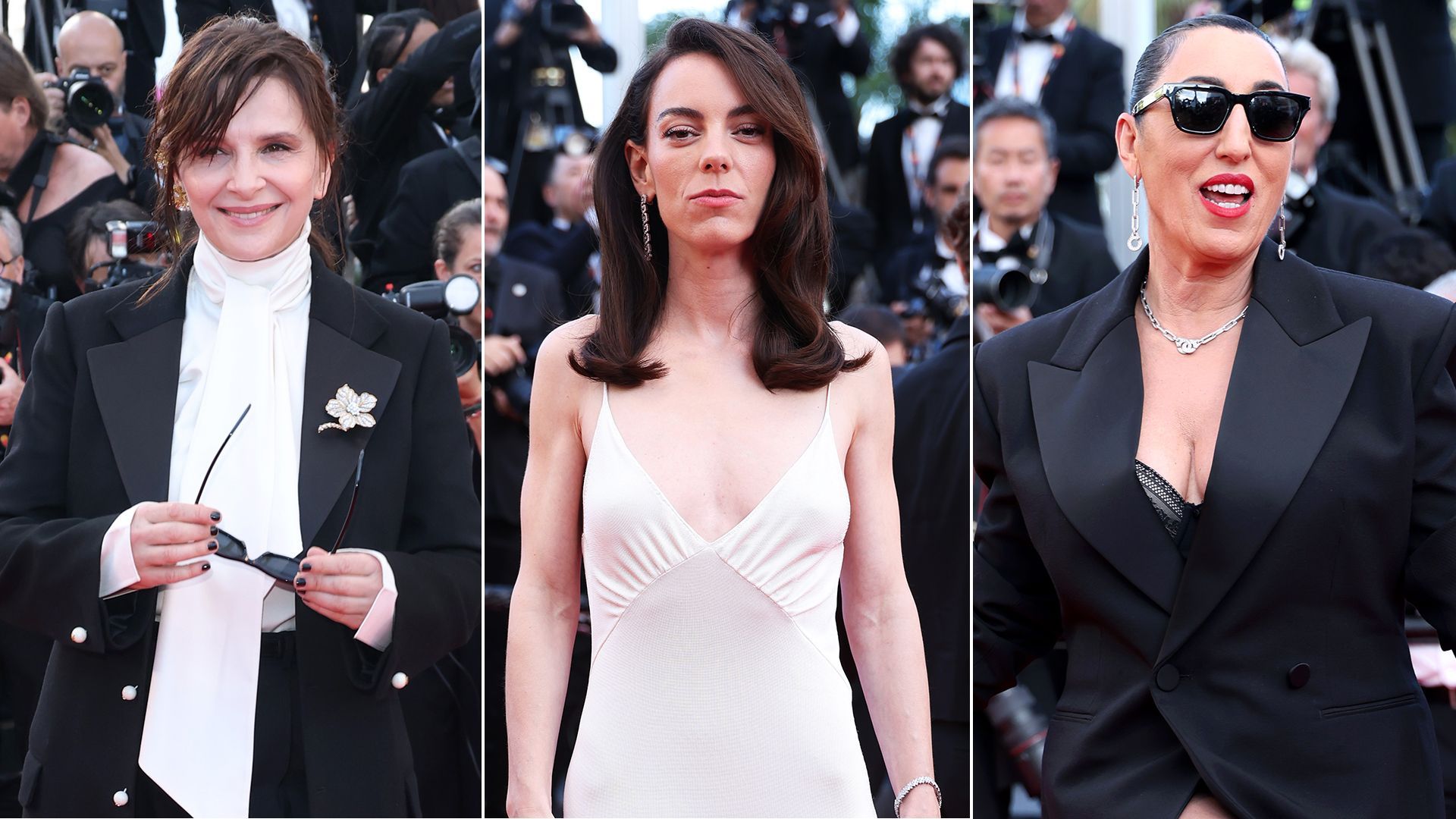Juliette Binoche, Victoria Luengo y Rossy de Palma en Cannes Juliette Binoche, Victoria Luengo y Rossy de Palma en Cannes