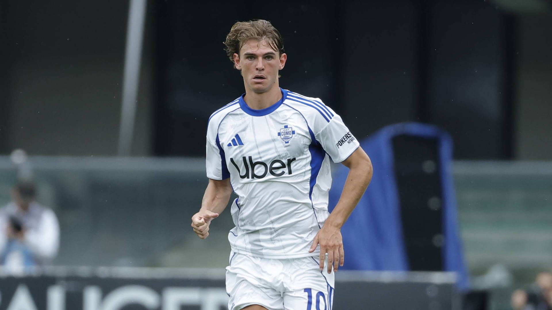 Nico Paz, en un partido con el Como Nico Paz, en un partido con el Como