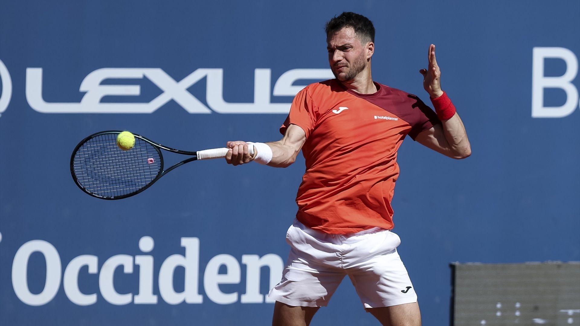 Pedro Martínez durante un partido del Conde Godo esta temporada