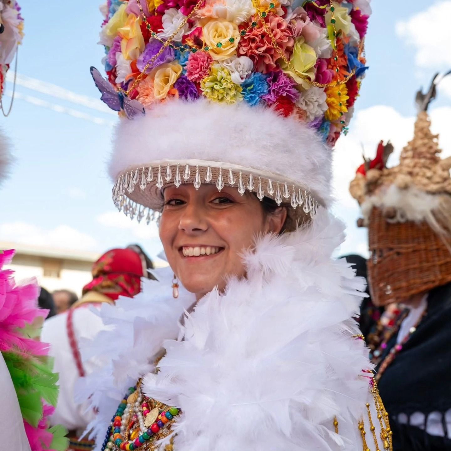 Una de las madamas del Entroido de Cobres